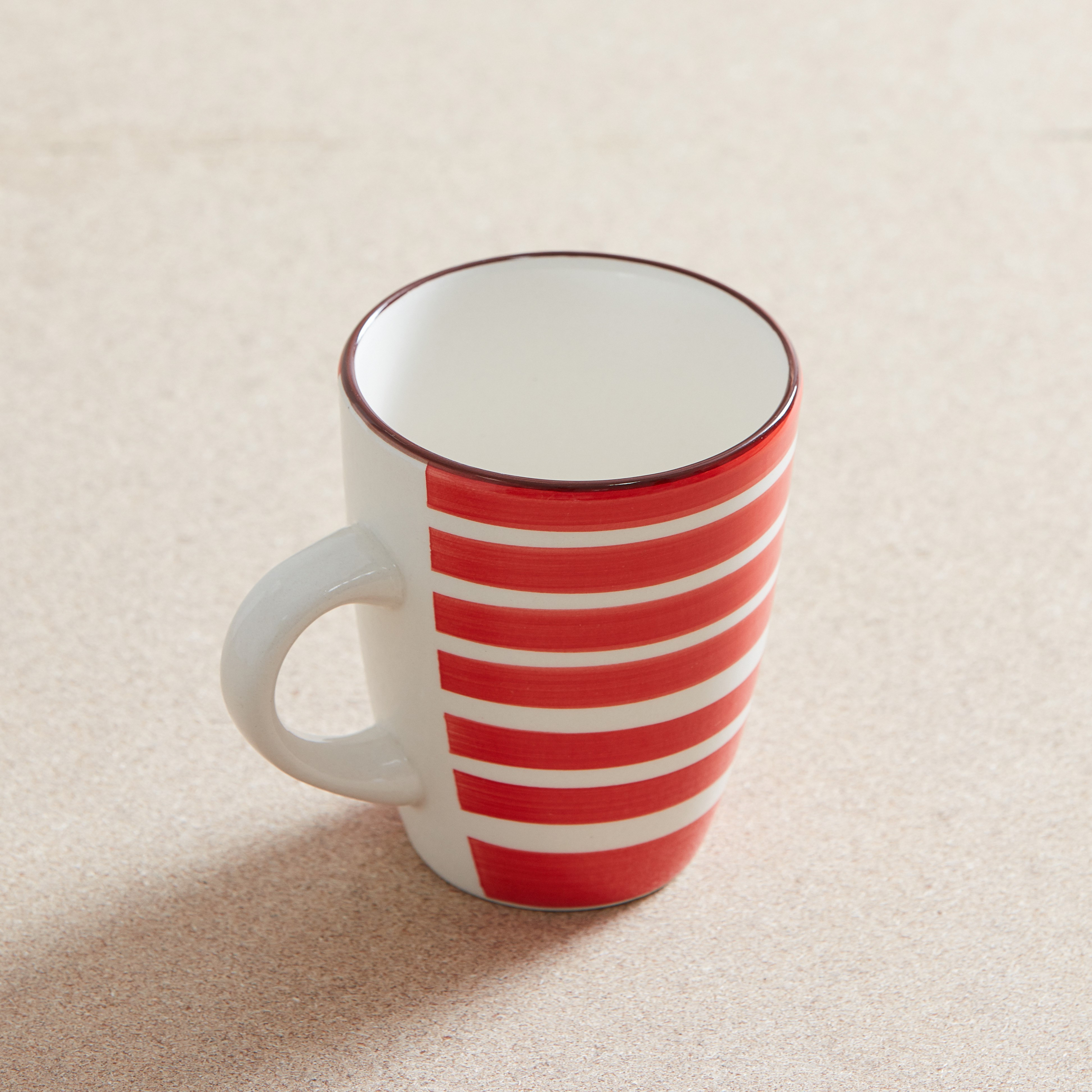 Stoneware Striped Mug - 400 ml-hbxdecorandfurnishings-tabletop-crockery-image-2