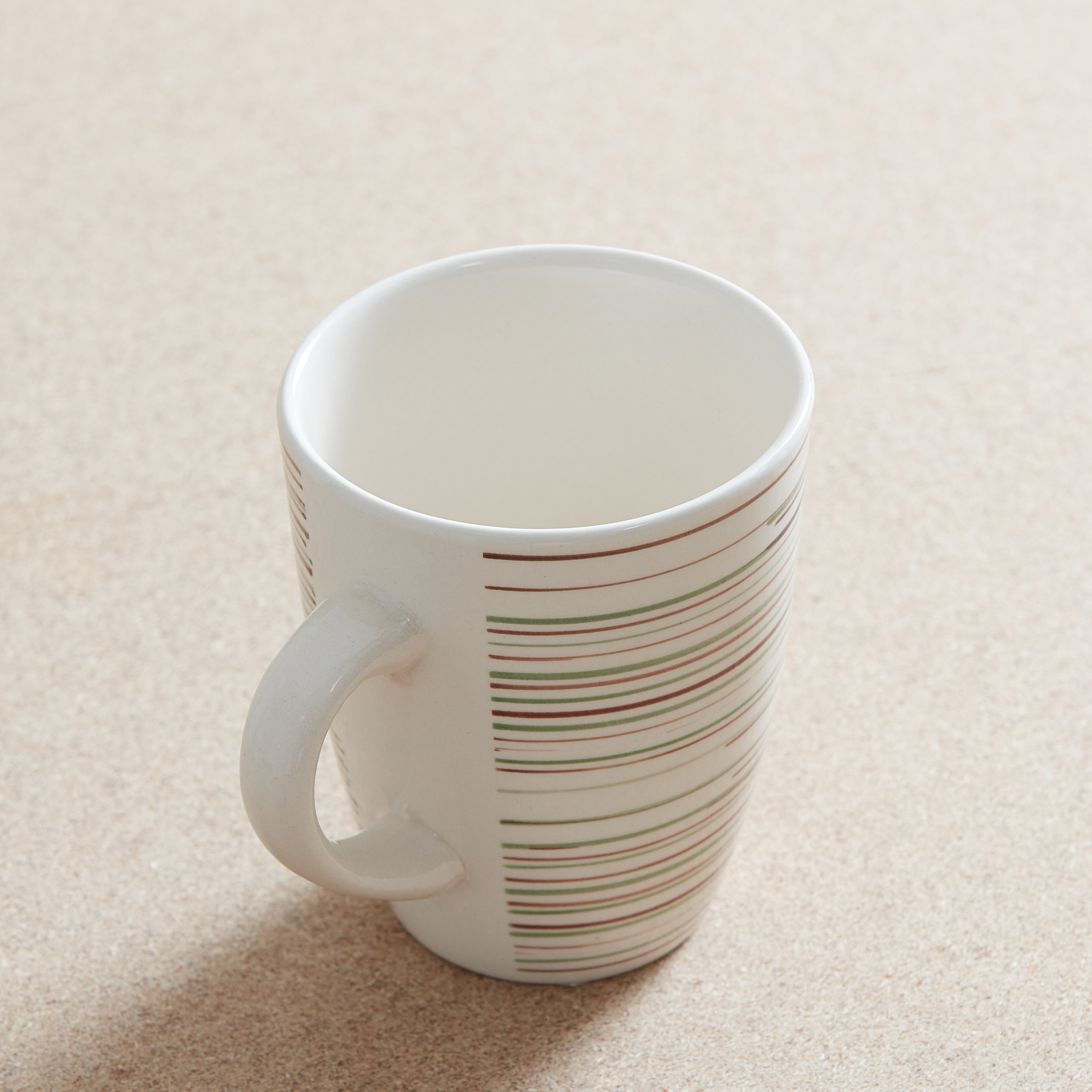 قدح خزفي بطبعات مخططة - 400 مل-hbxdecorandfurnishings-tabletop-crockery-image-2