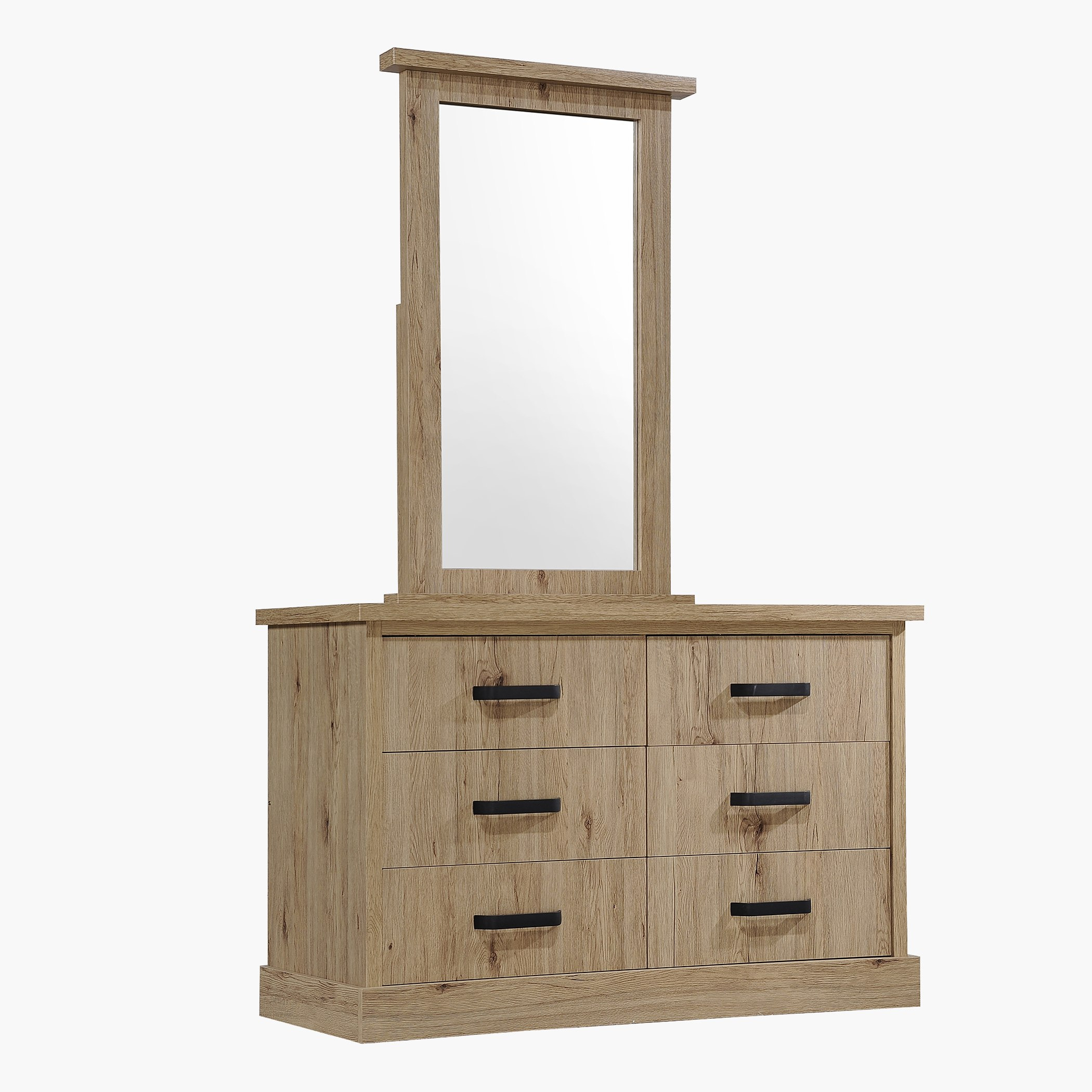 مرآة دون طاولة تزيين كبيرة 6 أدراج من جلاسجو-hbxfurniture-bedroom-dressersandmirrors-image-4