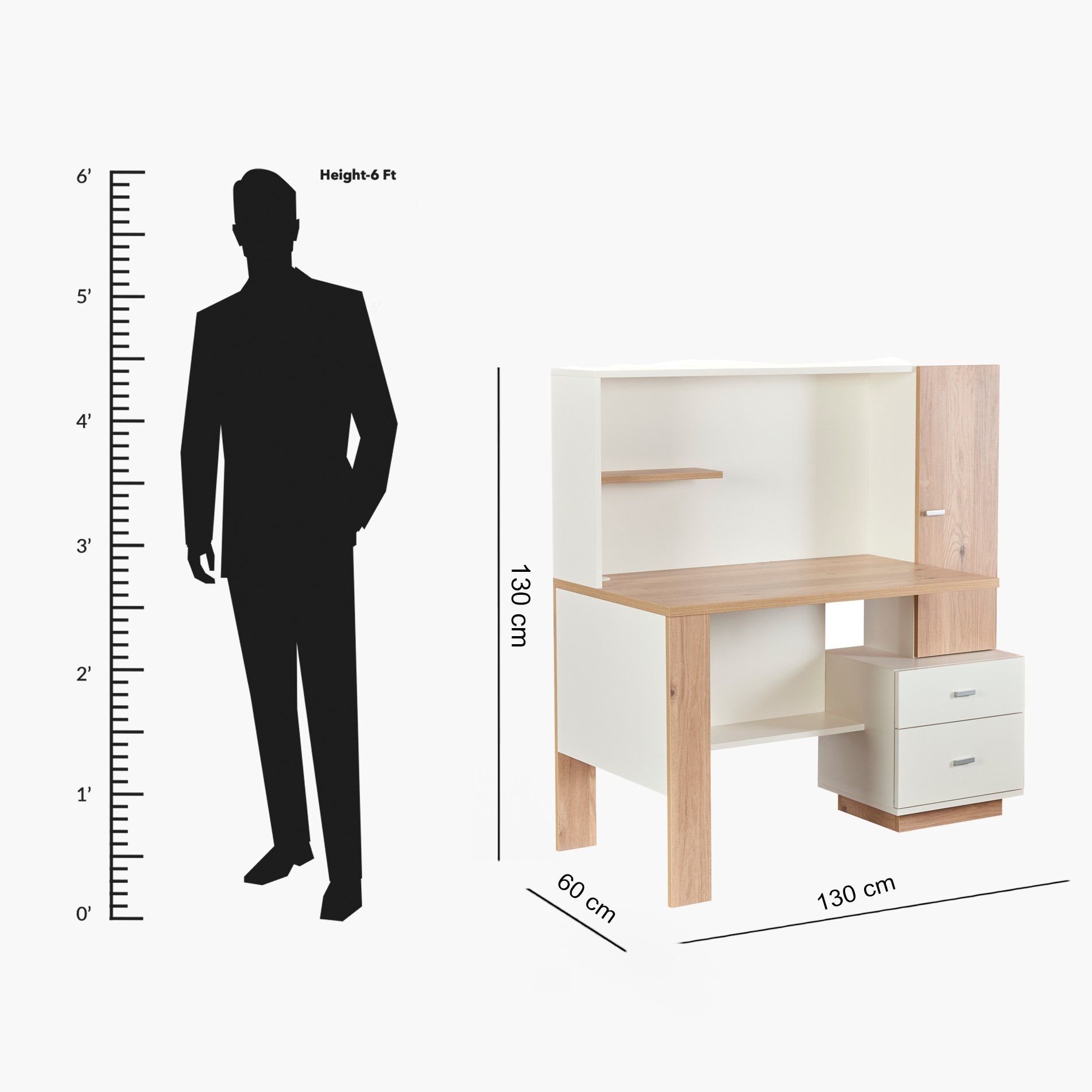 Moonlight Study Desk with Drawers-hbxfurniture-office-desks-image-5