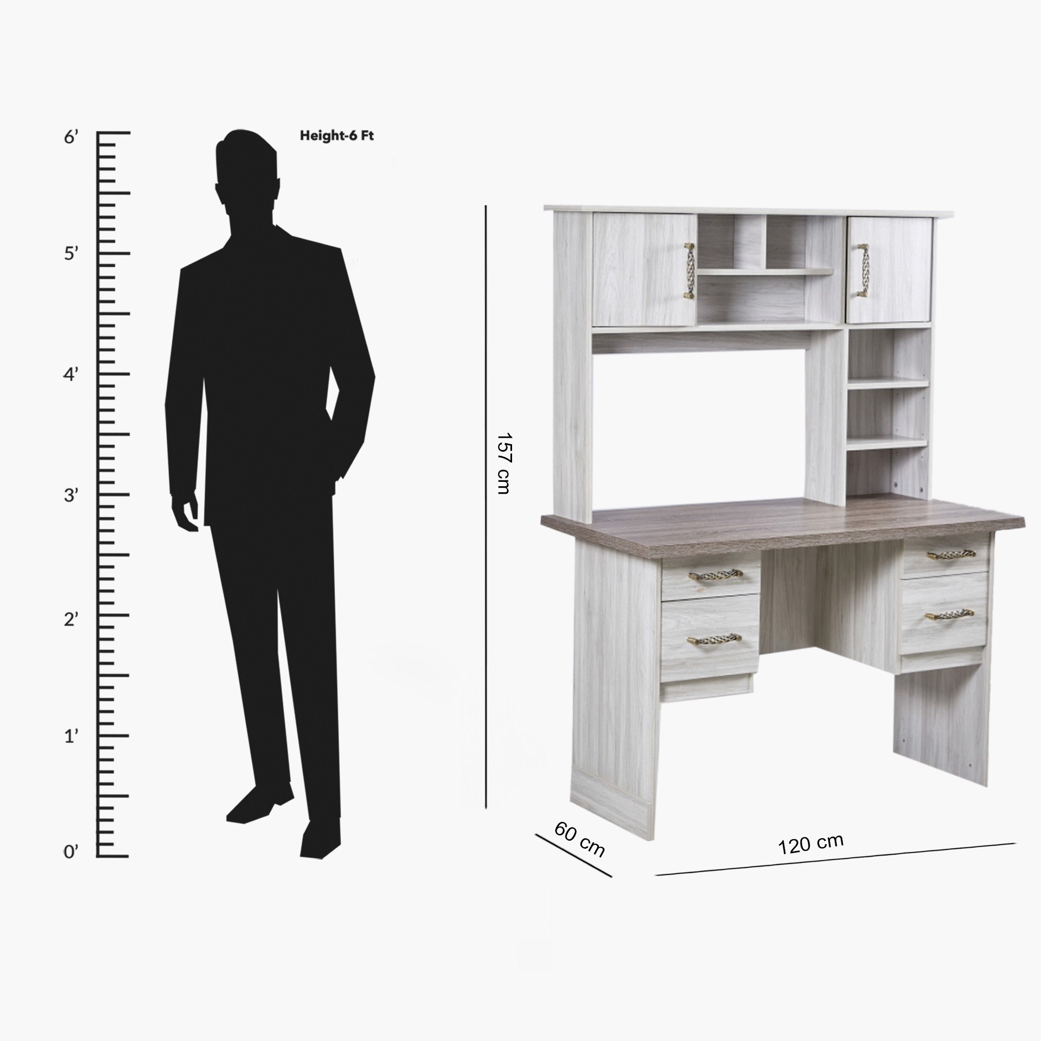 مكتب دراسة مع وحدة تخزين من أنجيليك-hbxfurniture-office-desks-image-8