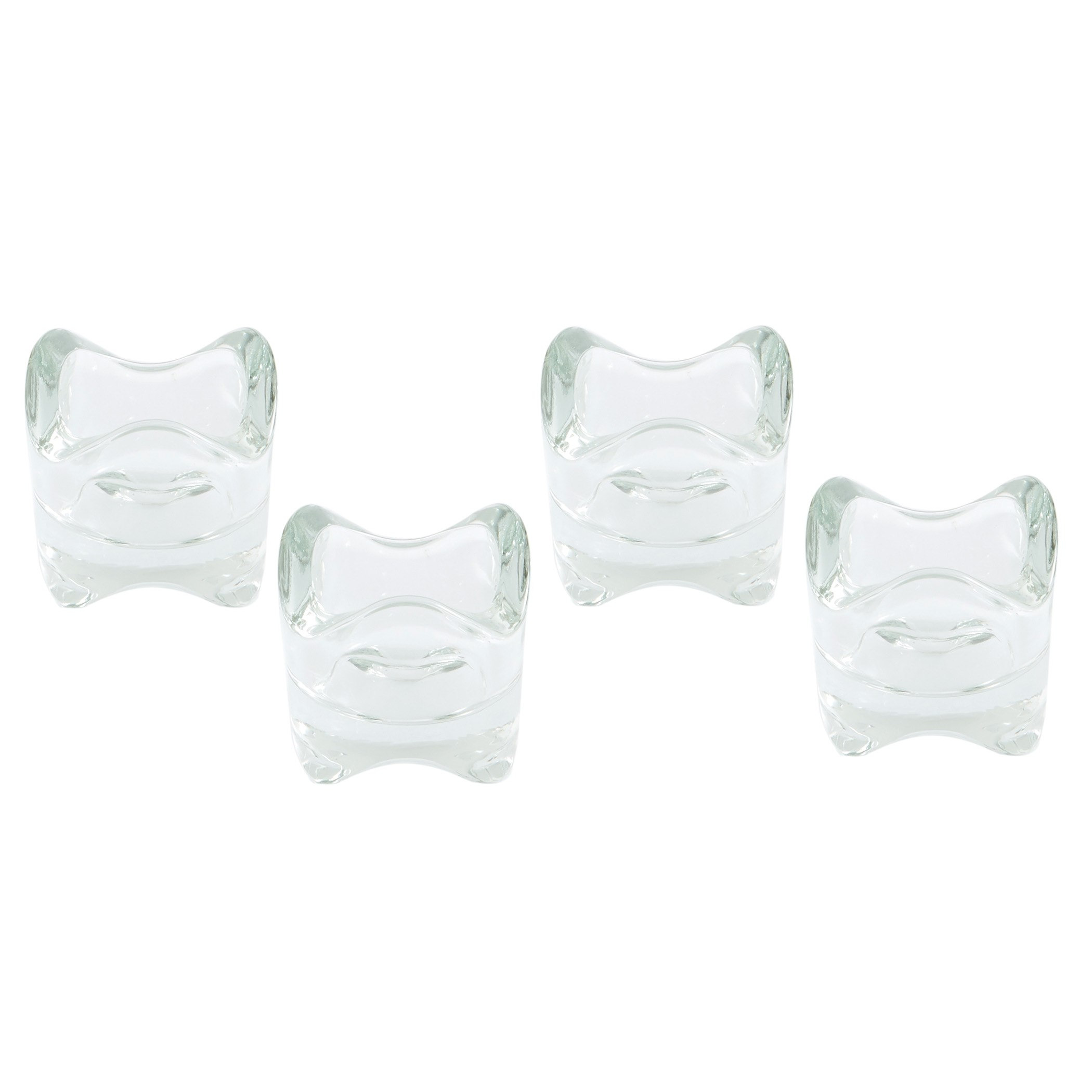 حامل الشموع الصغيرة زجاجي ويف تريا- مجموعة من 4 قطع-hbxlivingroom-decorandaccessories-candleholders-image-1