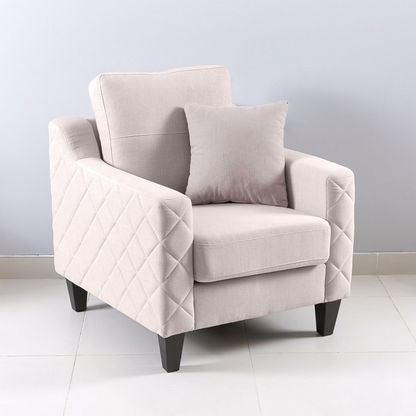 Sky 1-Seater Fabric Sofa with Cushion