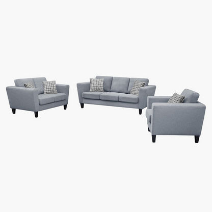 Cathy 2-Seater Fabric Sofa with Scatter Cushions