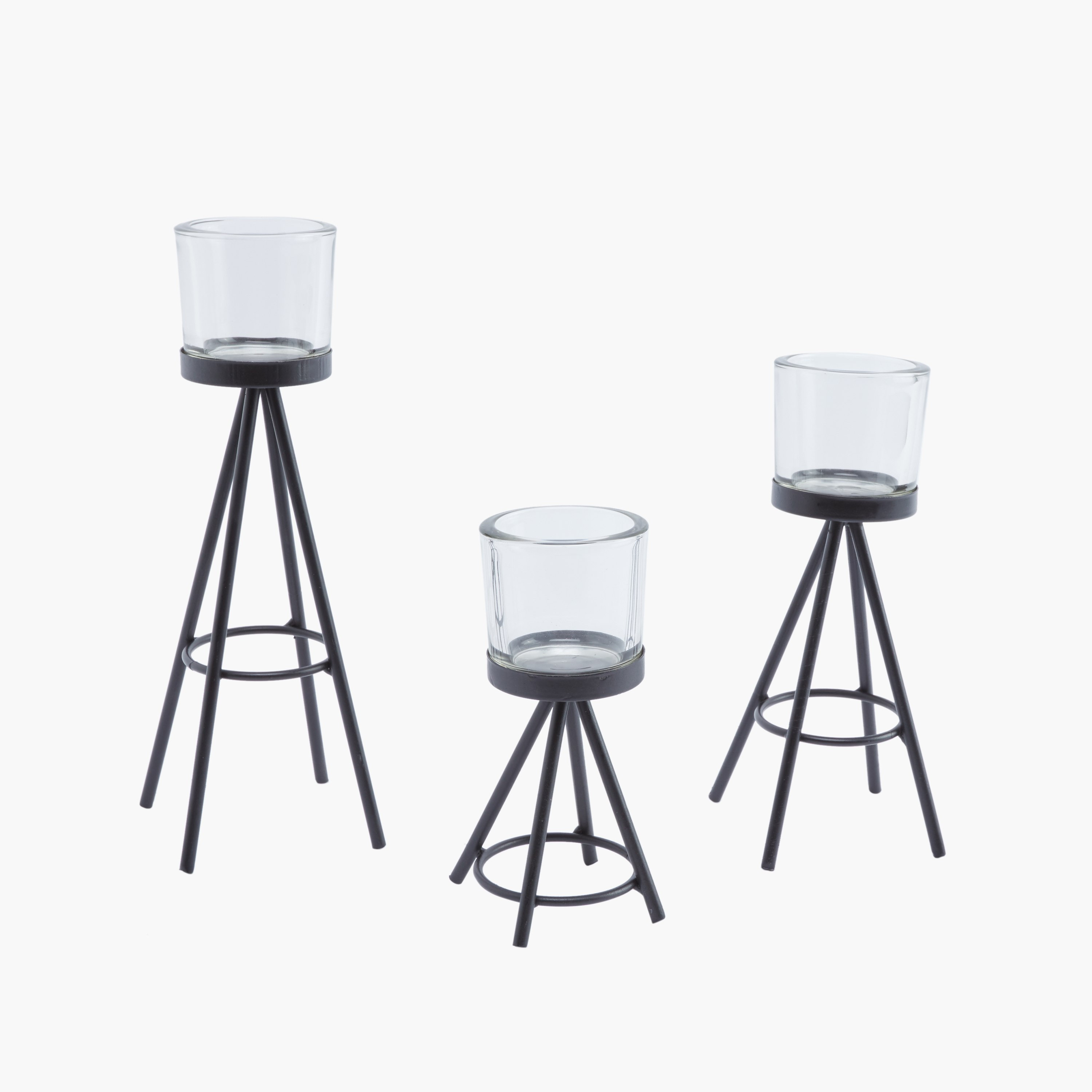حامل شموع معدني 3 قطع من إليس-hbxlivingroom-decorandaccessories-candleholders-image-1