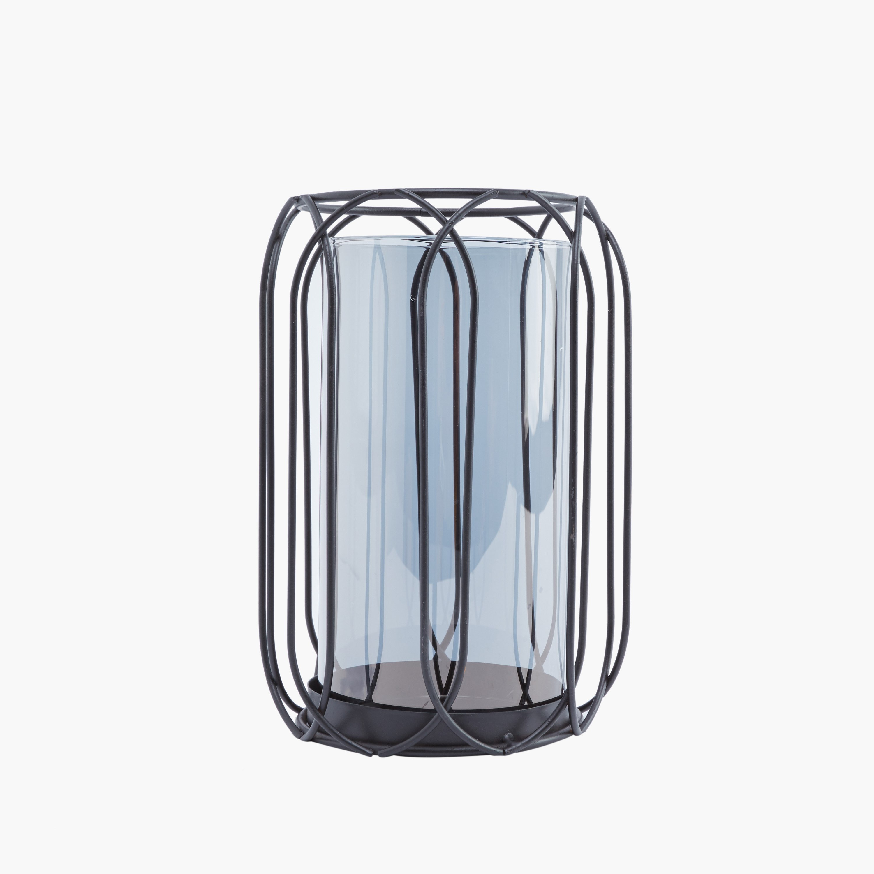 حامل شموع معدني بأنبوب زجاجي إيستيل-hbxlivingroom-decorandaccessories-candleholders-image-2