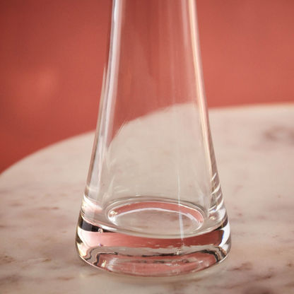 مزهرية زجاجية شفّافة من سوهو - 11x30 سم