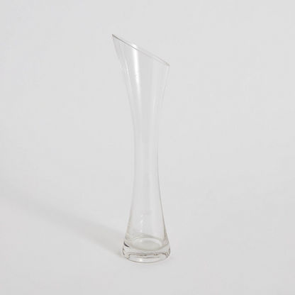 مزهرية زجاجية شفّافة من سوهو - 11x30 سم