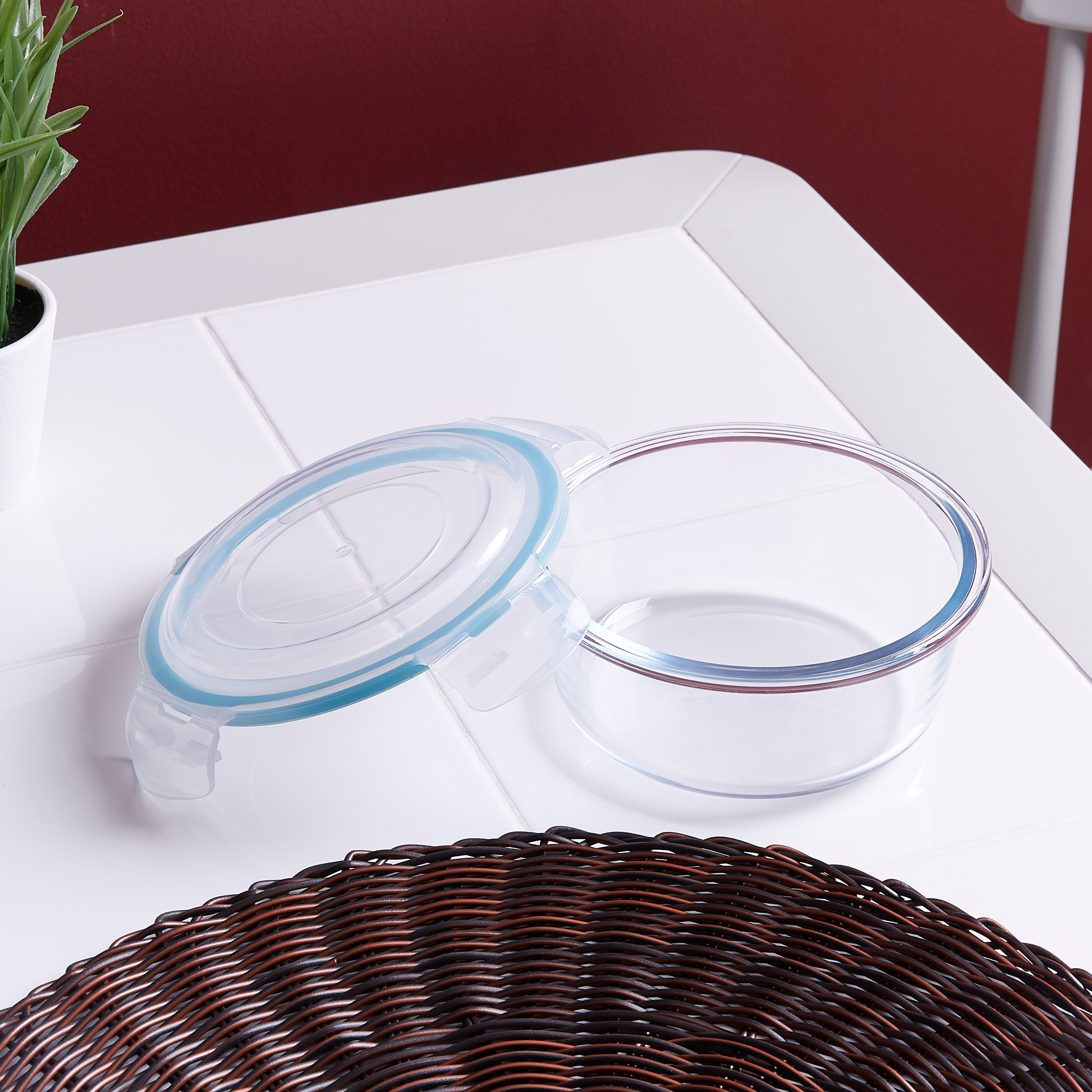 علبة تخزين زجاجية مستديرة من ناميو كلوك - 620 مل-hbxhomeware-hbxkitchen-image-2
