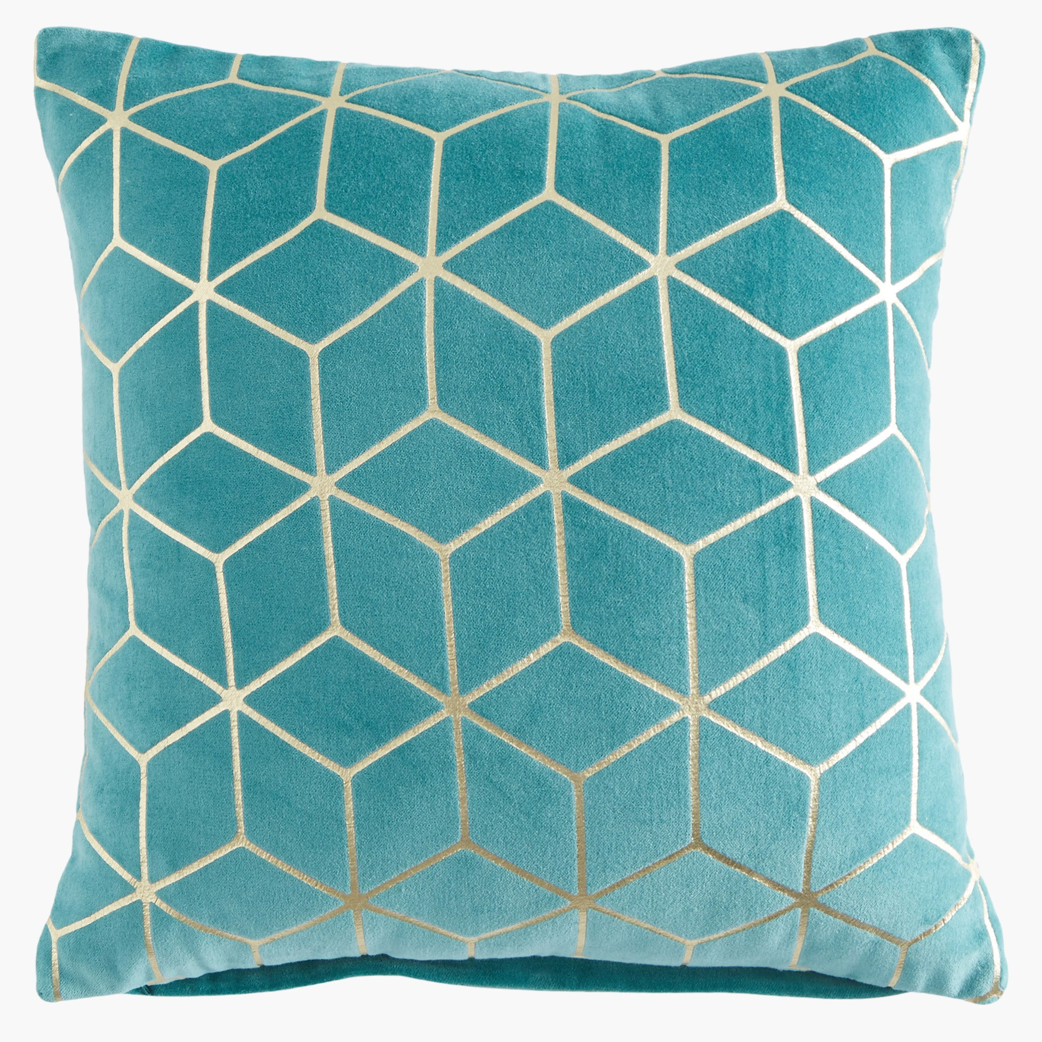 Cube Foil Printed Cushion Cover - 40x40 cm-hbxhomeware-cushionsandcovers-cushioncovers-image-1