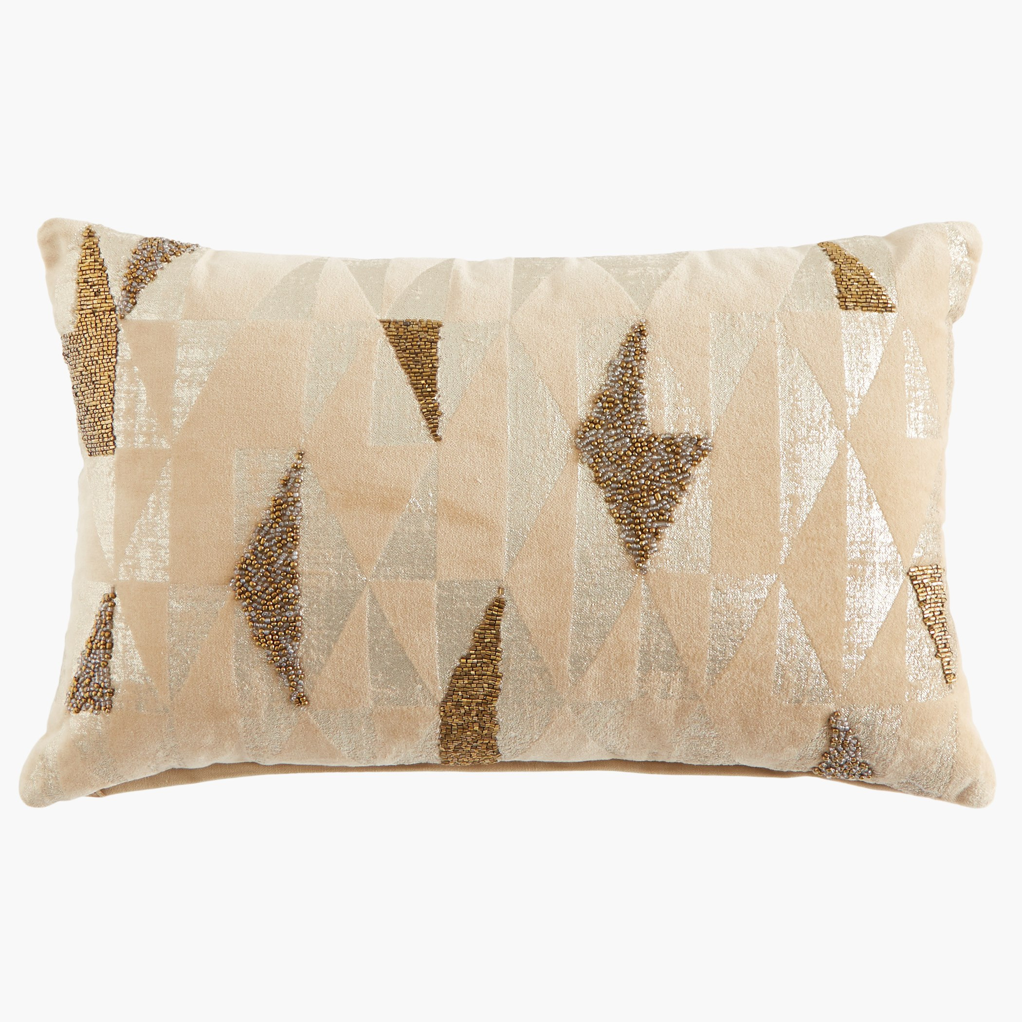 وسادة محشوّة مزينة بالخرز إيفا - 30x50 سم-hbxlivingroom-furnishings-cushionsandcovers-filledcushions-image-1