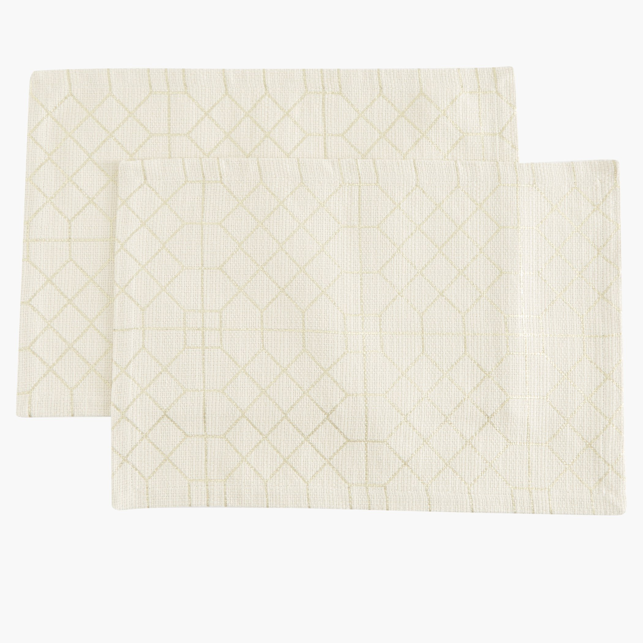 لبادة صحون مستطيلة بطبعات فويل من بينيت - طقم من قطعتين-hbxdecorandfurnishings-homefurnishings-tablelinens-image-1