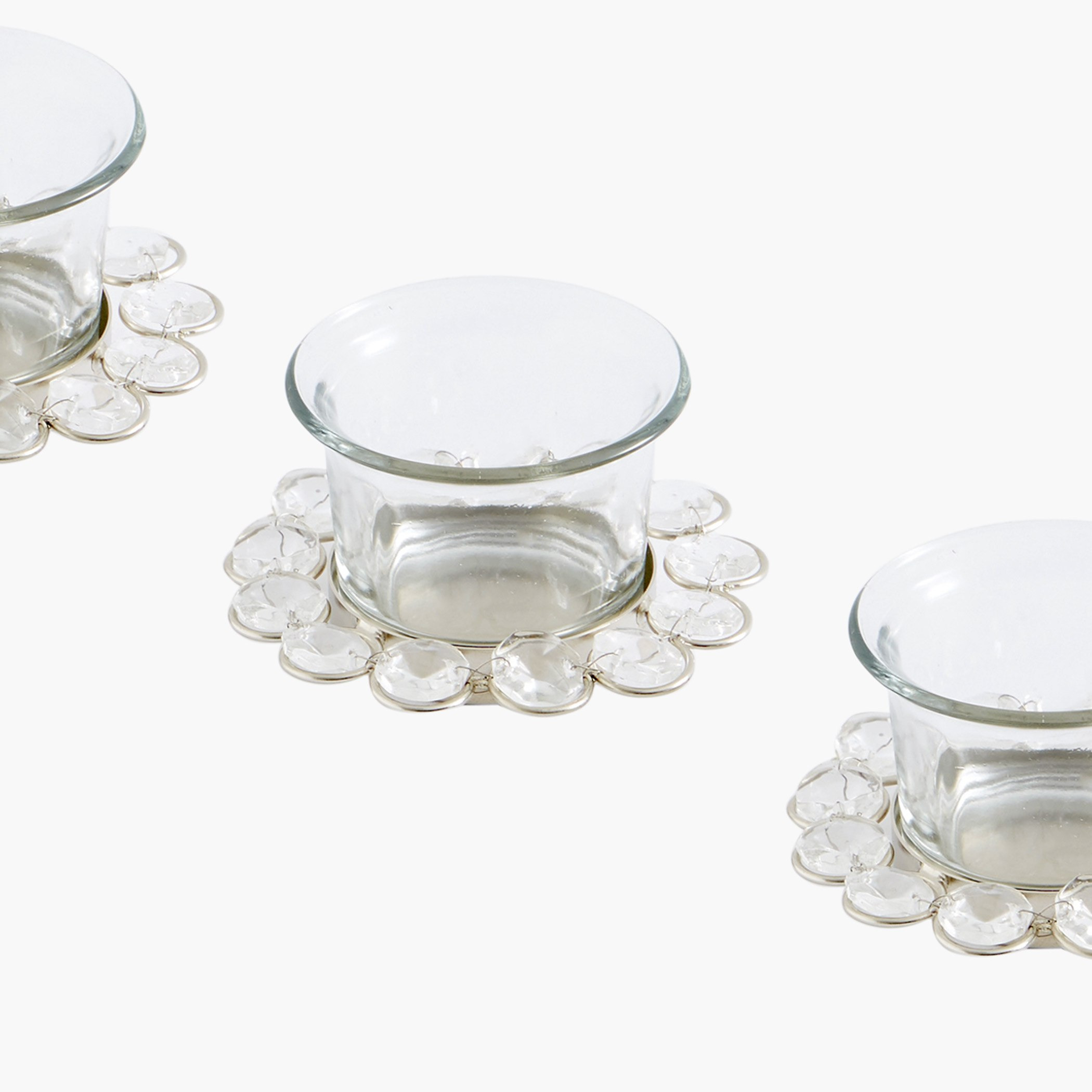 حامل الشموع الصغيرة زجاجي كريستال- مجموعة من ثلاث قطع-hbxlivingroom-decorandaccessories-candleholders-image-3