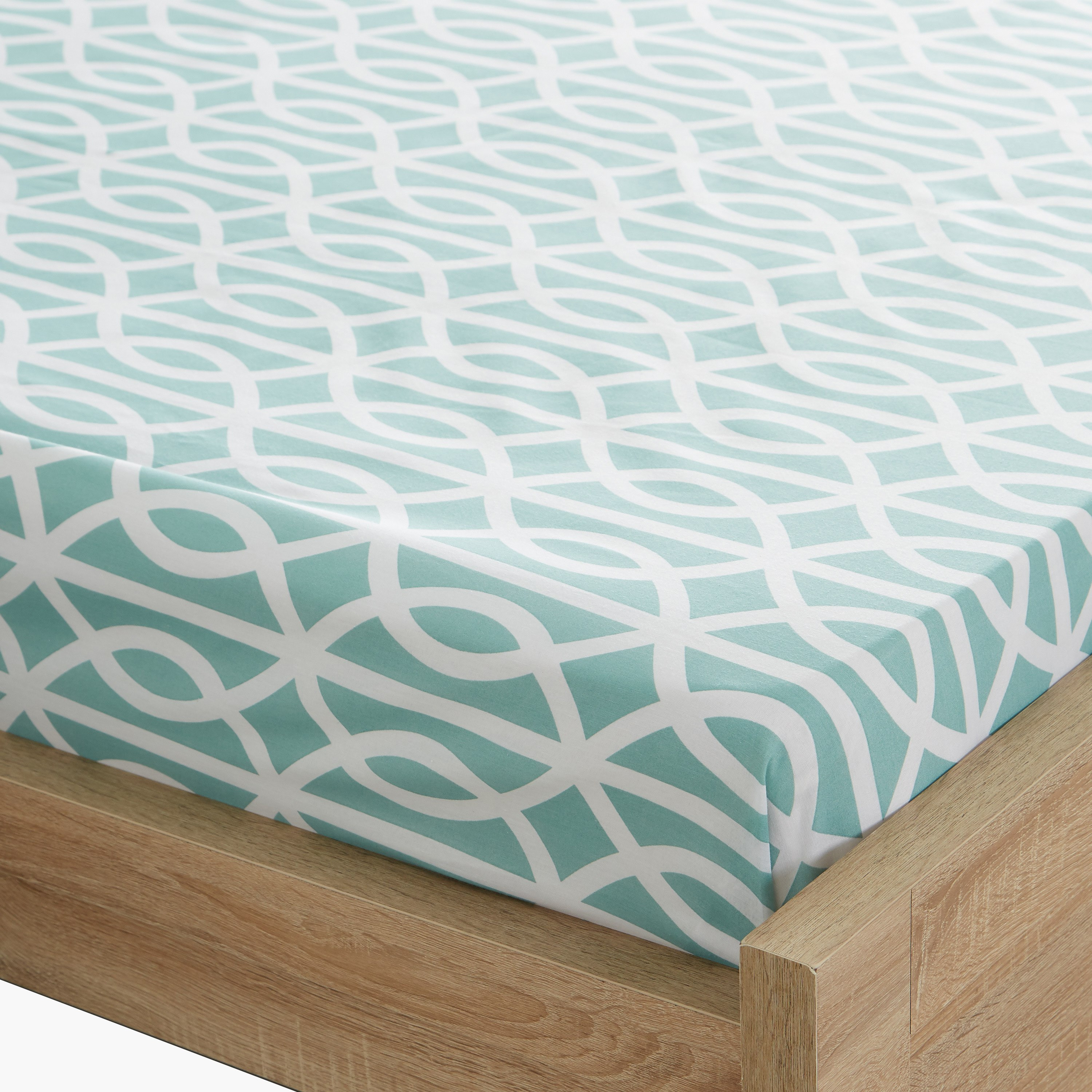 طقم شرشف مسطّح كينج 3 قطع بطبعات أتلانتا لورين - 260x240 سم-hbxhomeware-hbxbedroom-image-2