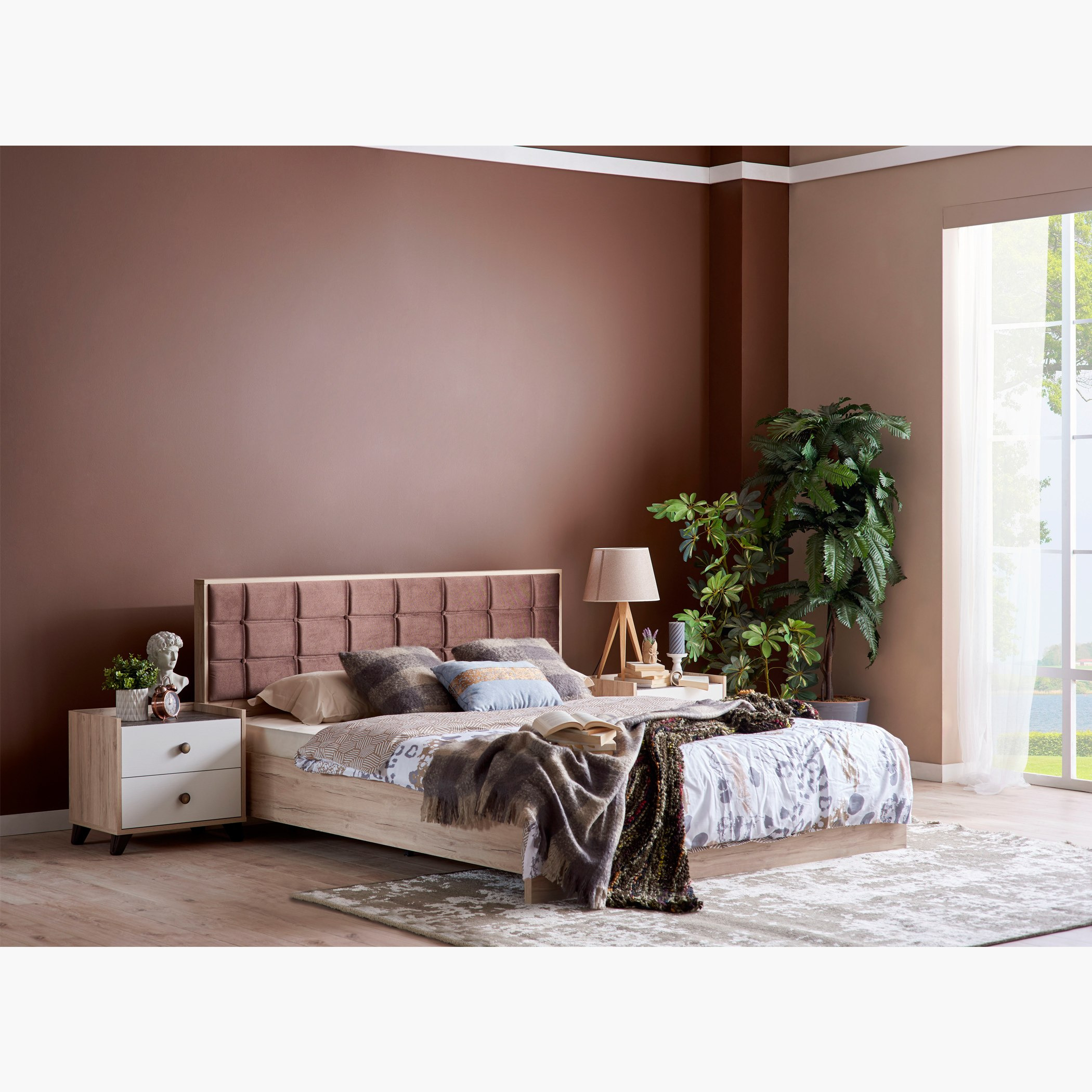 طقم غرفة نوم كينج 5 قطع من أنيكا - 180x200 سم-hbxbedroom-bedsandbedsets-bedroomsets-king-image-15