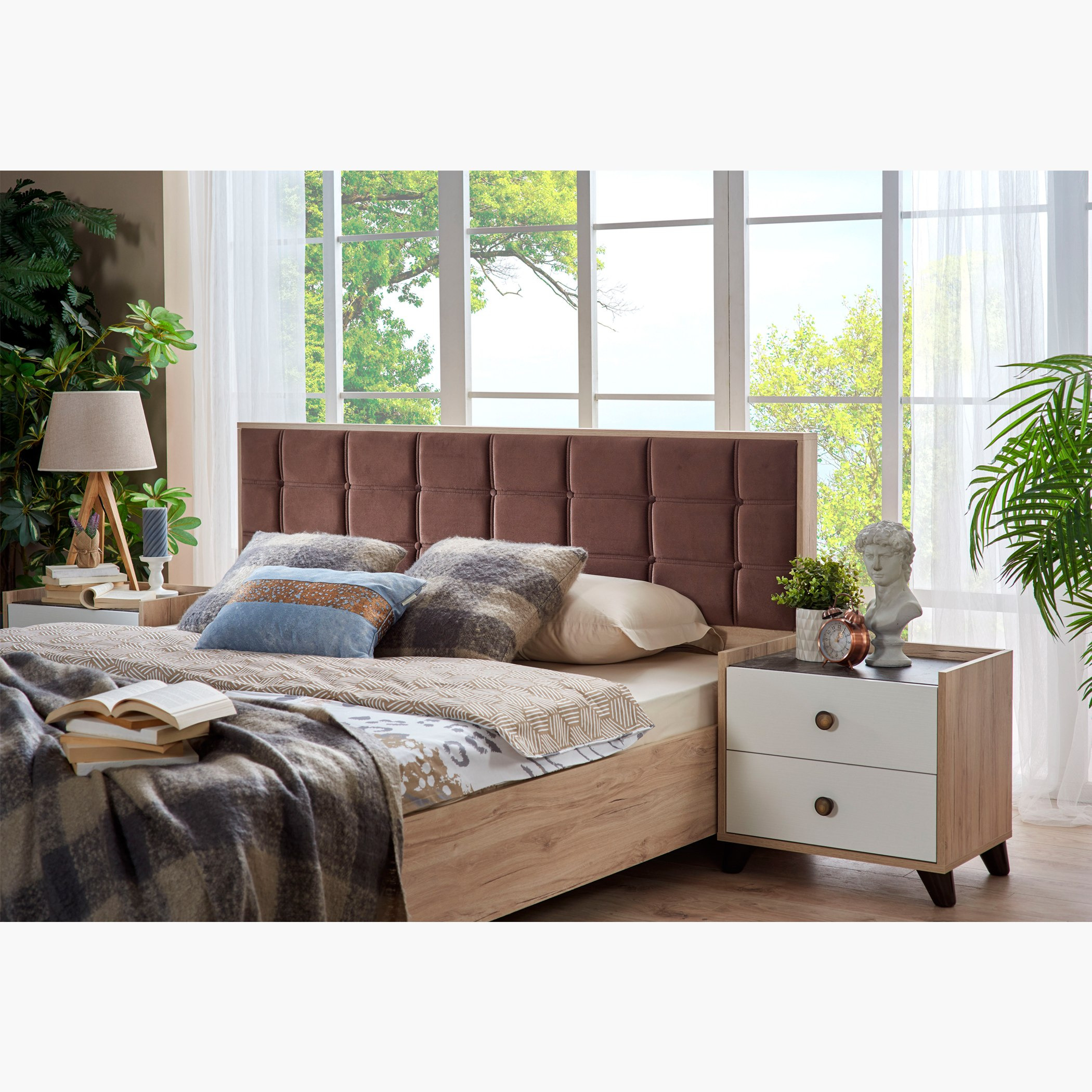 طقم غرفة نوم كينج 5 قطع من أنيكا - 180x200 سم-hbxbedroom-bedsandbedsets-bedroomsets-king-image-16
