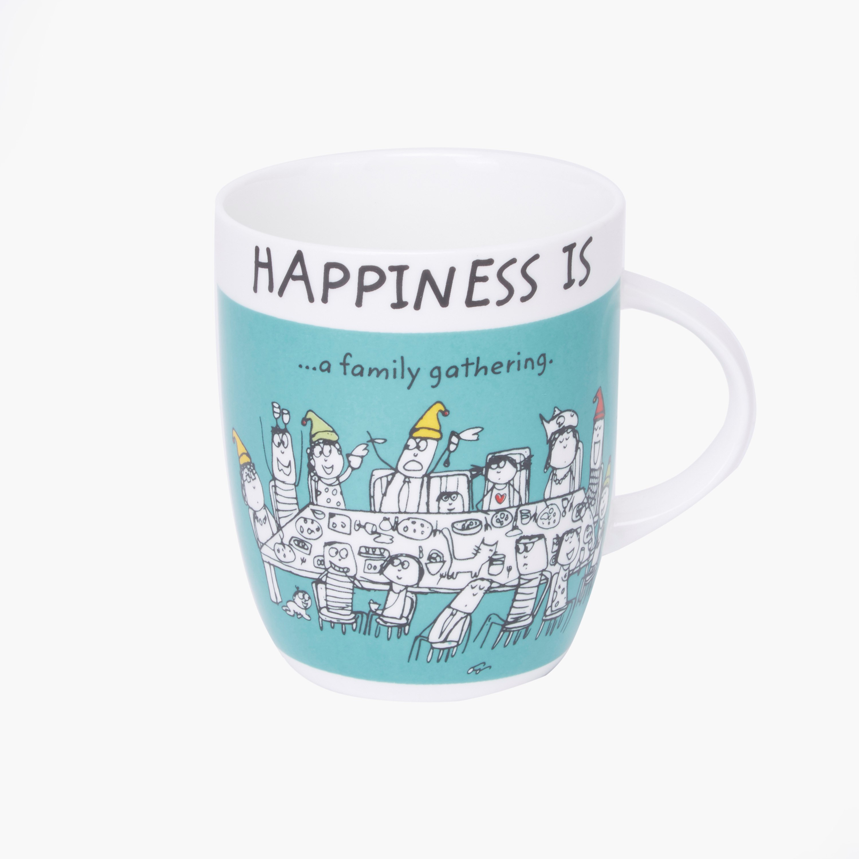 Happiness Printed Mug - 355 ml-hbxdecorandfurnishings-tabletop-crockery-image-1