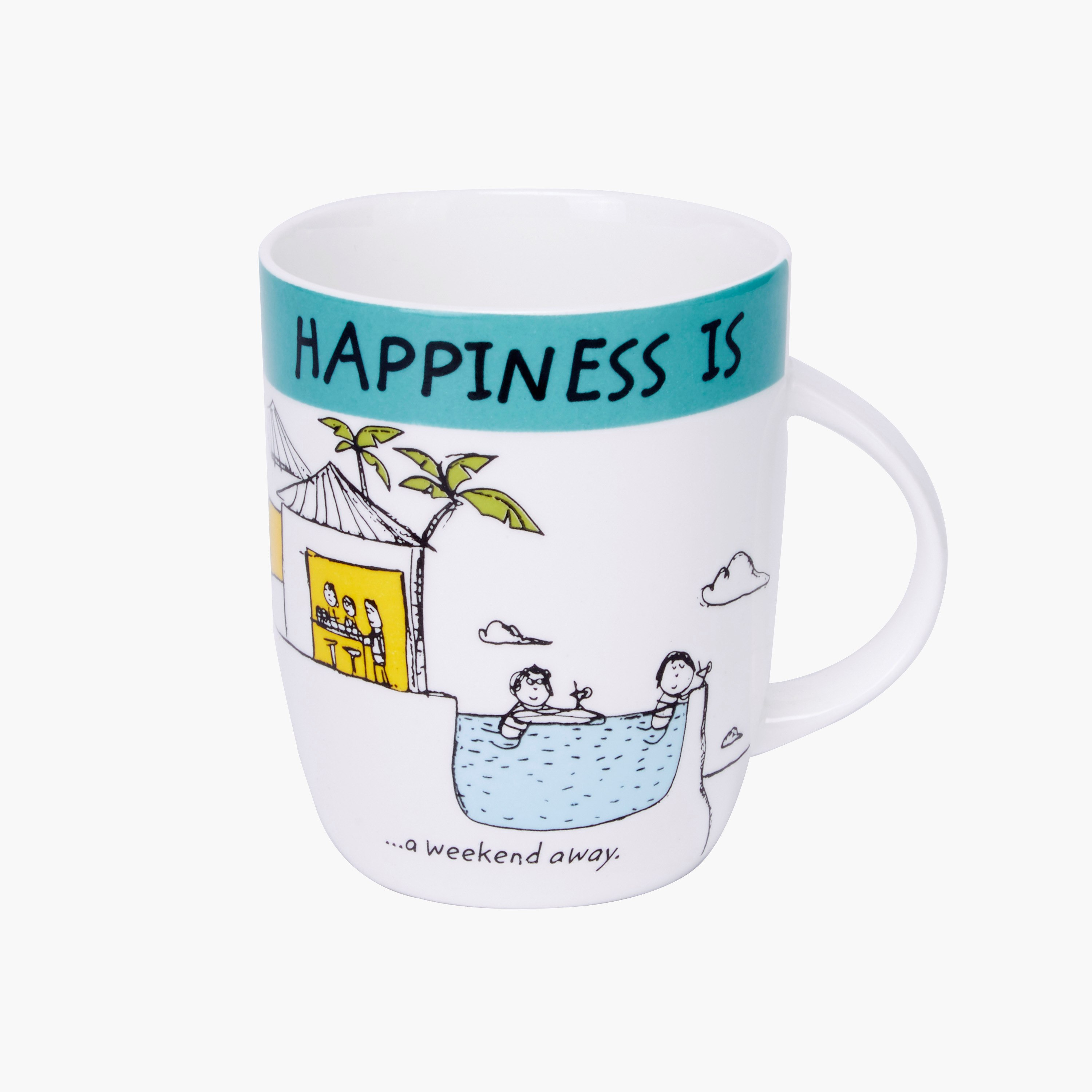 مج بطبعات هابينيس إز - 355 مل-hbxdecorandfurnishings-tabletop-crockery-image-1
