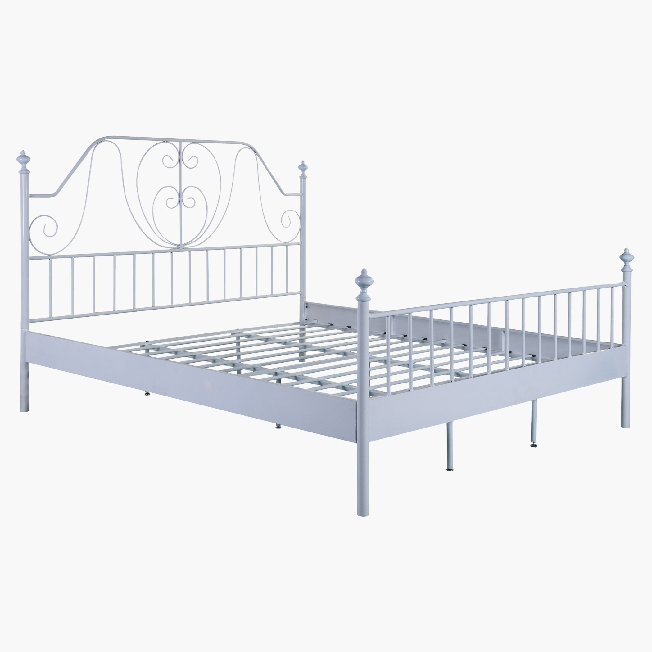 Iron on sale bed king