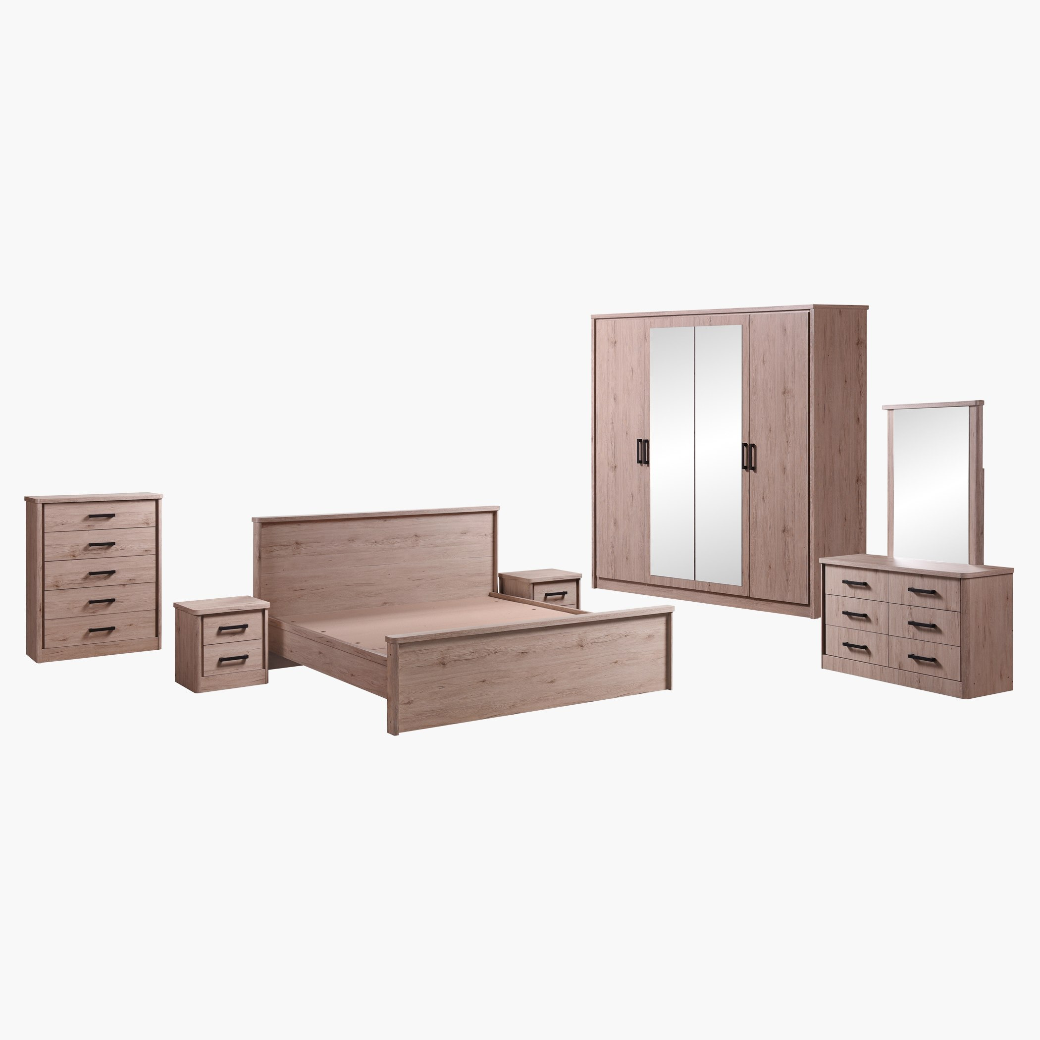 خزانة ملابس بـ4 أبواب مع مرآتين من موناكو-hbxfurniture-wardrobes-image-6