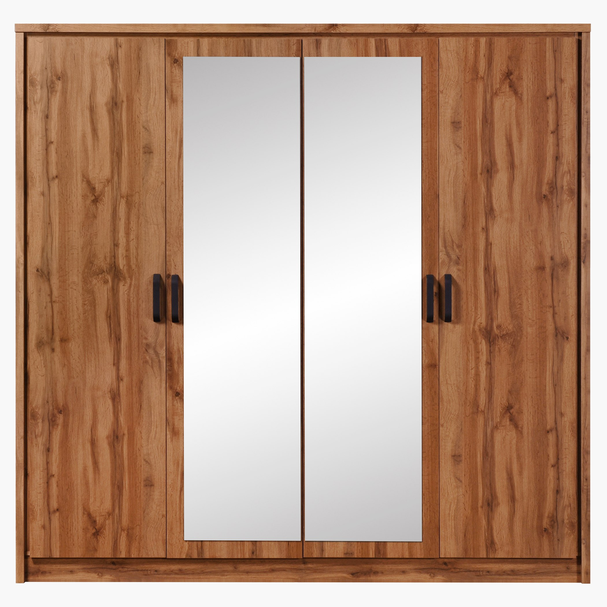 Peyton 4-Door Wardrobe with 2-Mirrors-hbxfurniture-wardrobes-image-2