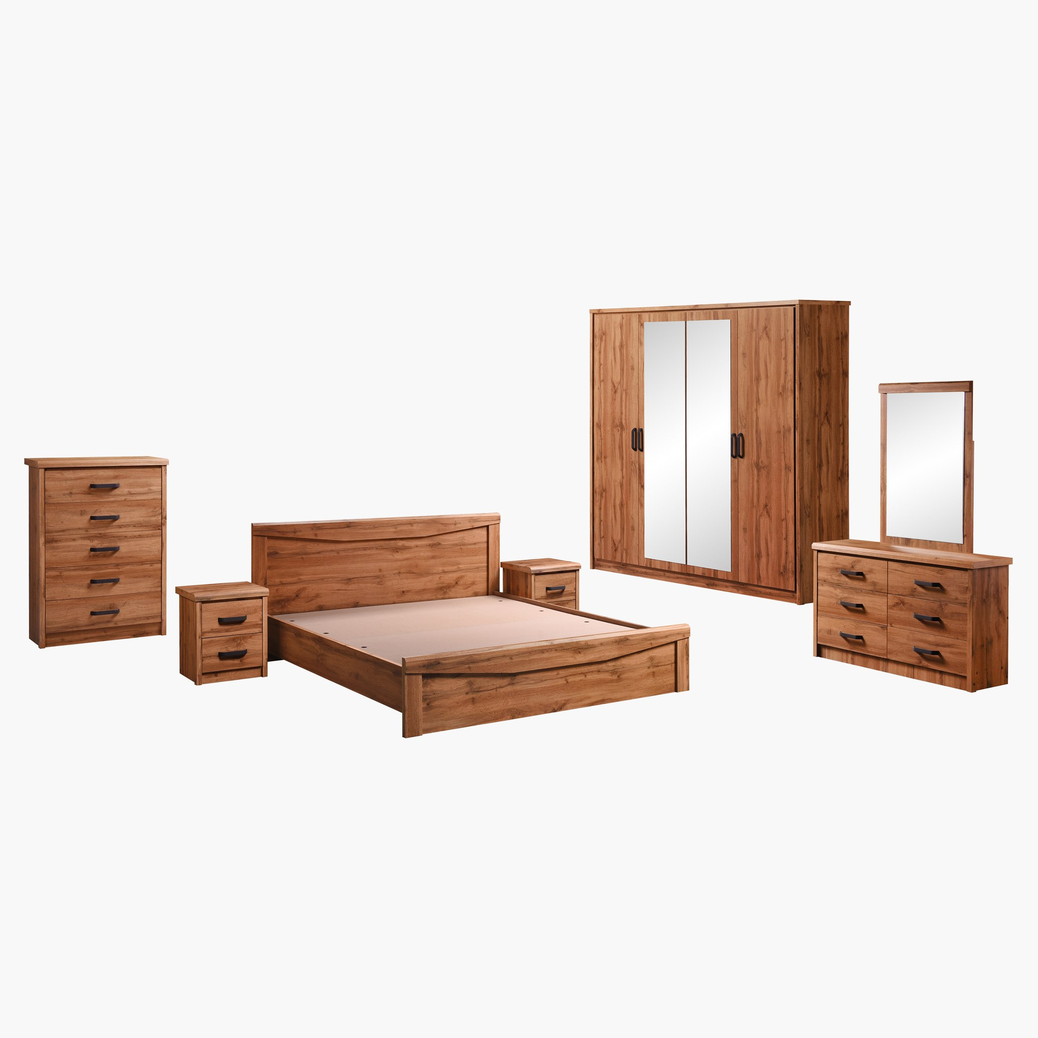Peyton 4-Door Wardrobe with 2-Mirrors-hbxfurniture-wardrobes-image-5