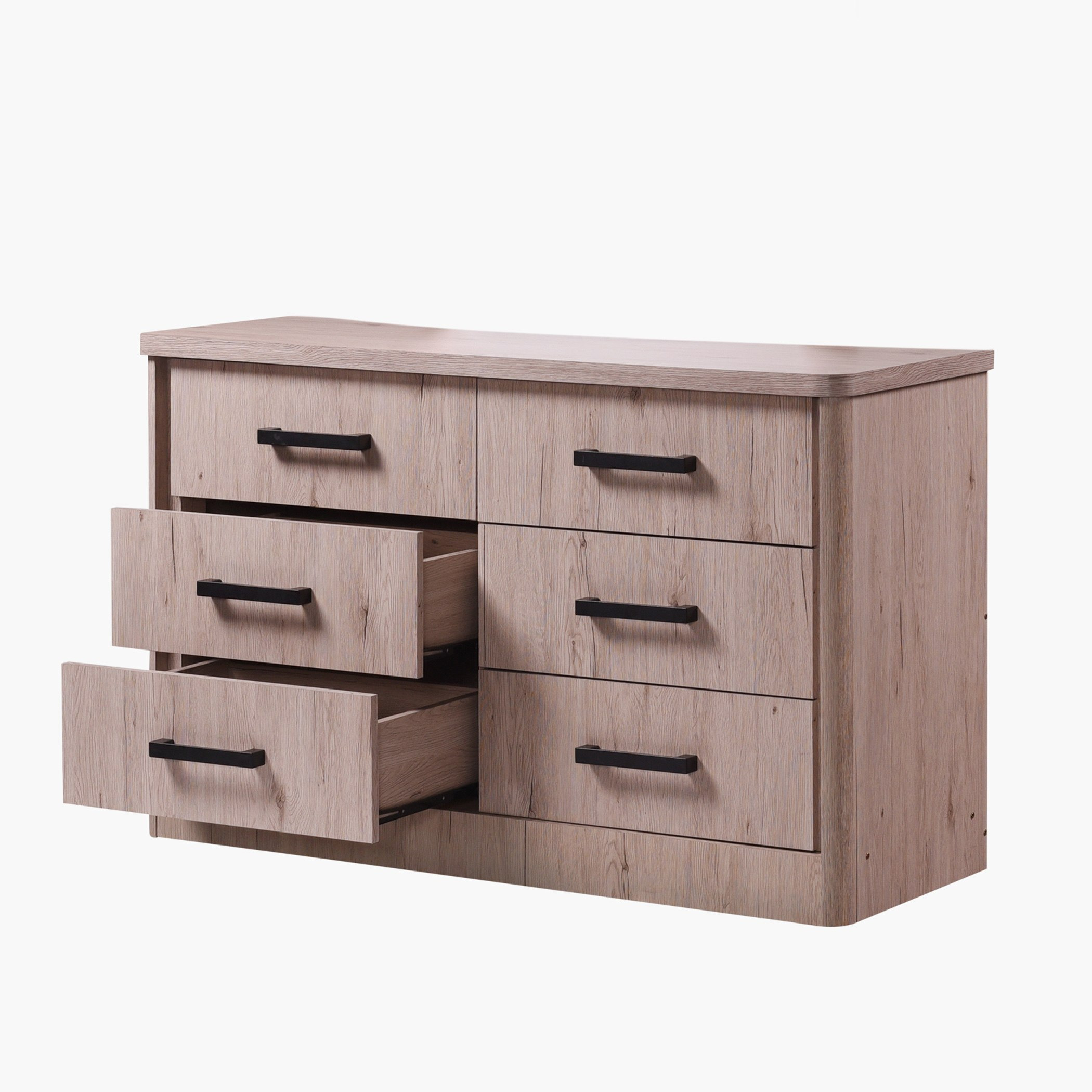 طاولة تزيين كبيرة من ستة أدراج وبدون مرآة من موناكو-hbxfurniture-bedroom-dressersandmirrors-image-4
