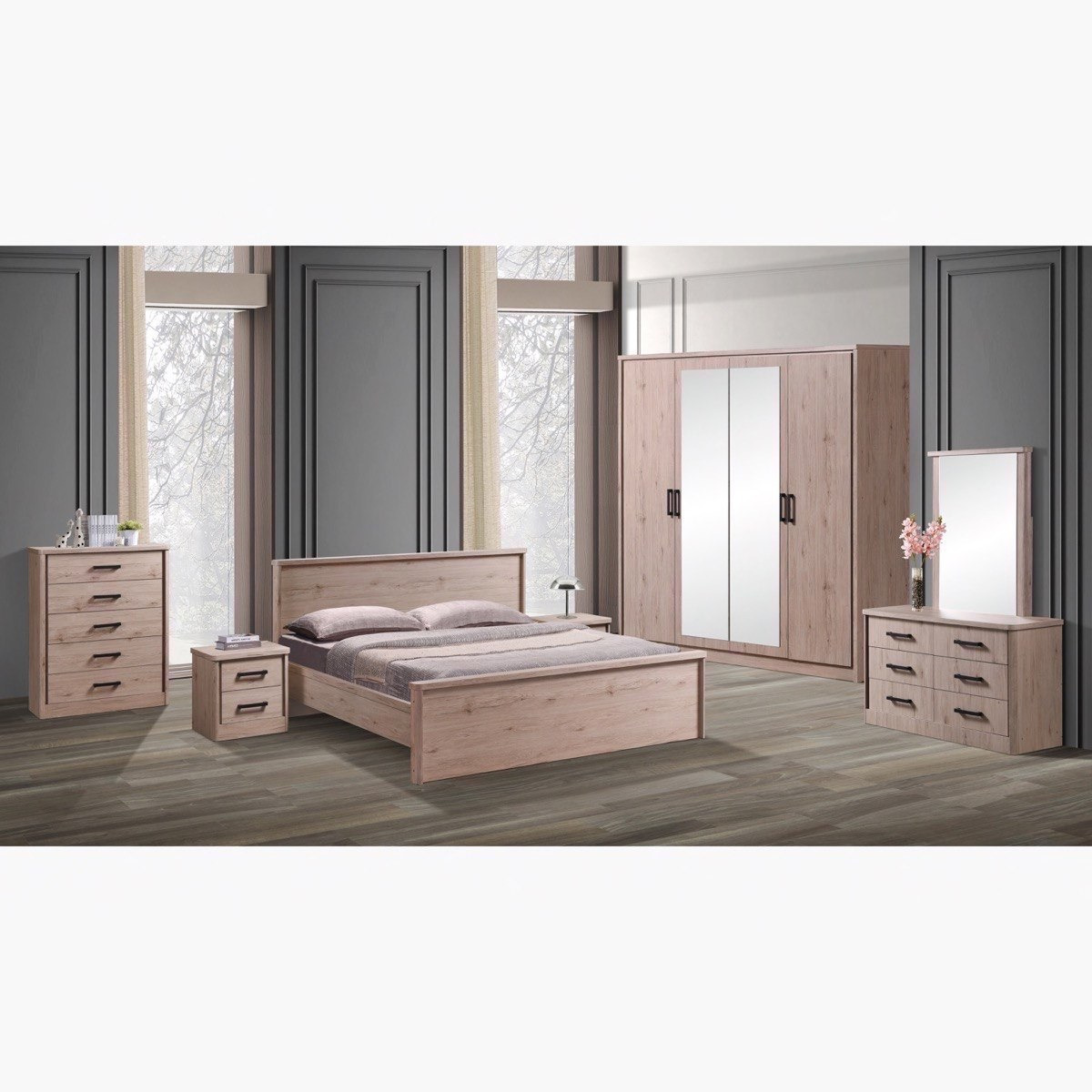 طاولة تزيين كبيرة من ستة أدراج وبدون مرآة من موناكو-hbxfurniture-bedroom-dressersandmirrors-image-9