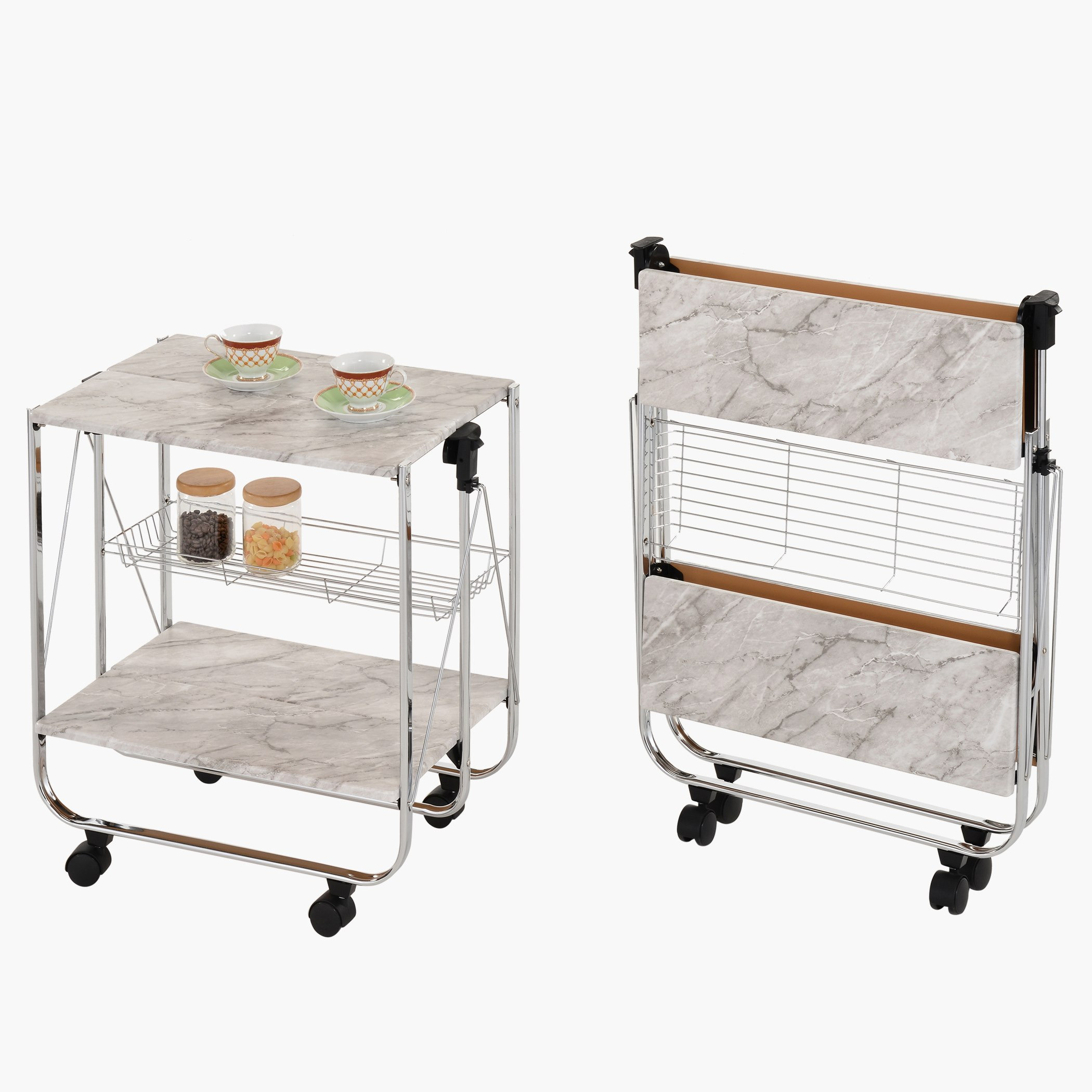 Marbella Folding Kitchen Trolley-hbxlivingroom-tablesandstands-servingtrolleys-image-3