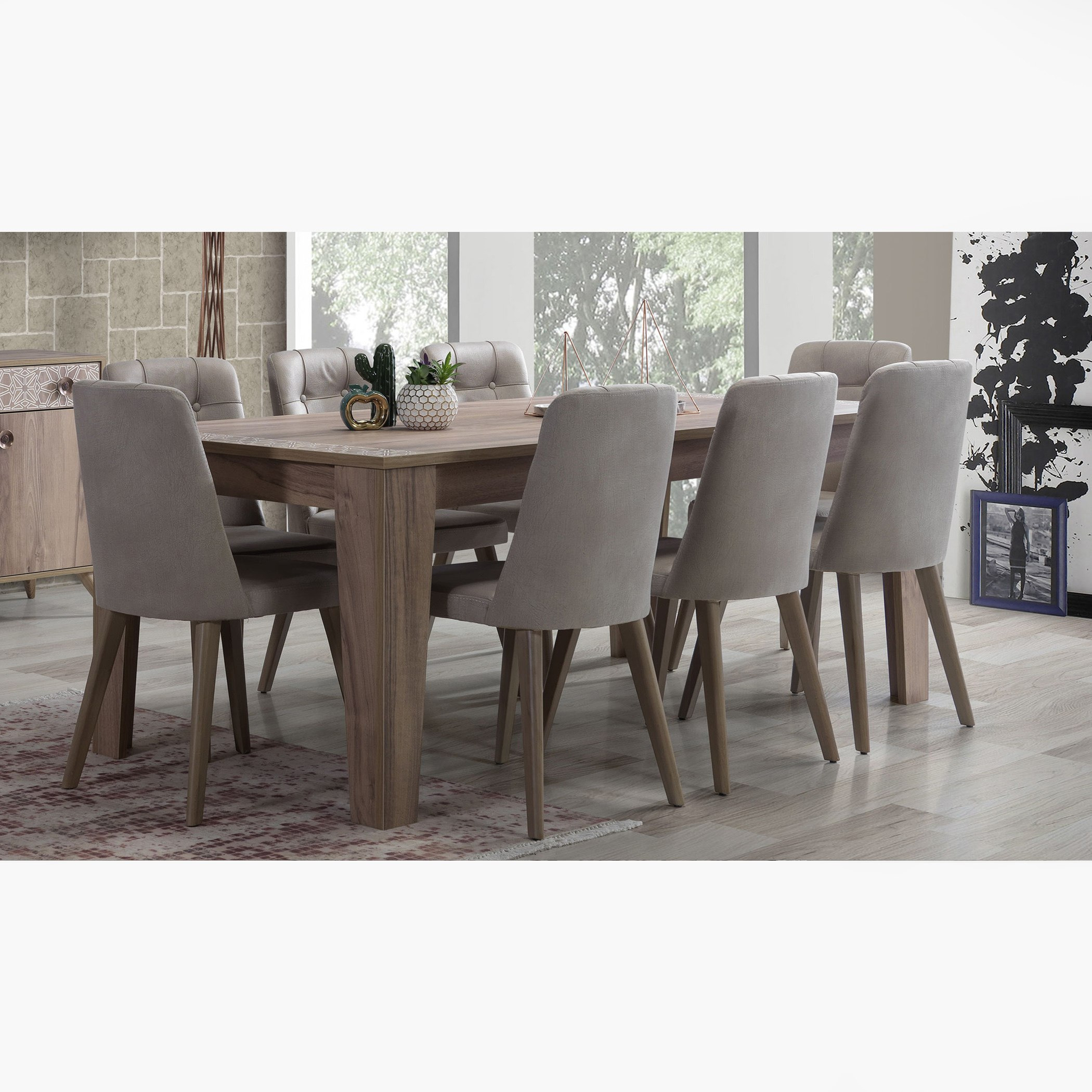 طقم سفرة 8 مقاعد من تريليس-hbxfurniture-diningtablesandsets-diningsets-eightseater-image-2