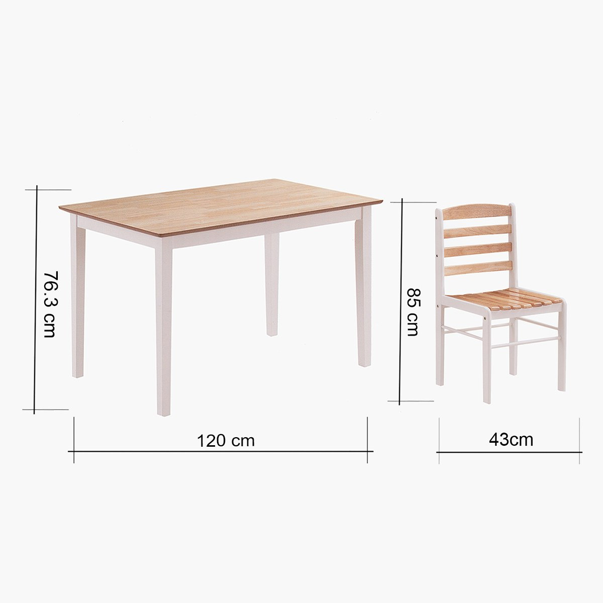 Buy Alex 4 Seater Dining Set Online in UAE Homebox