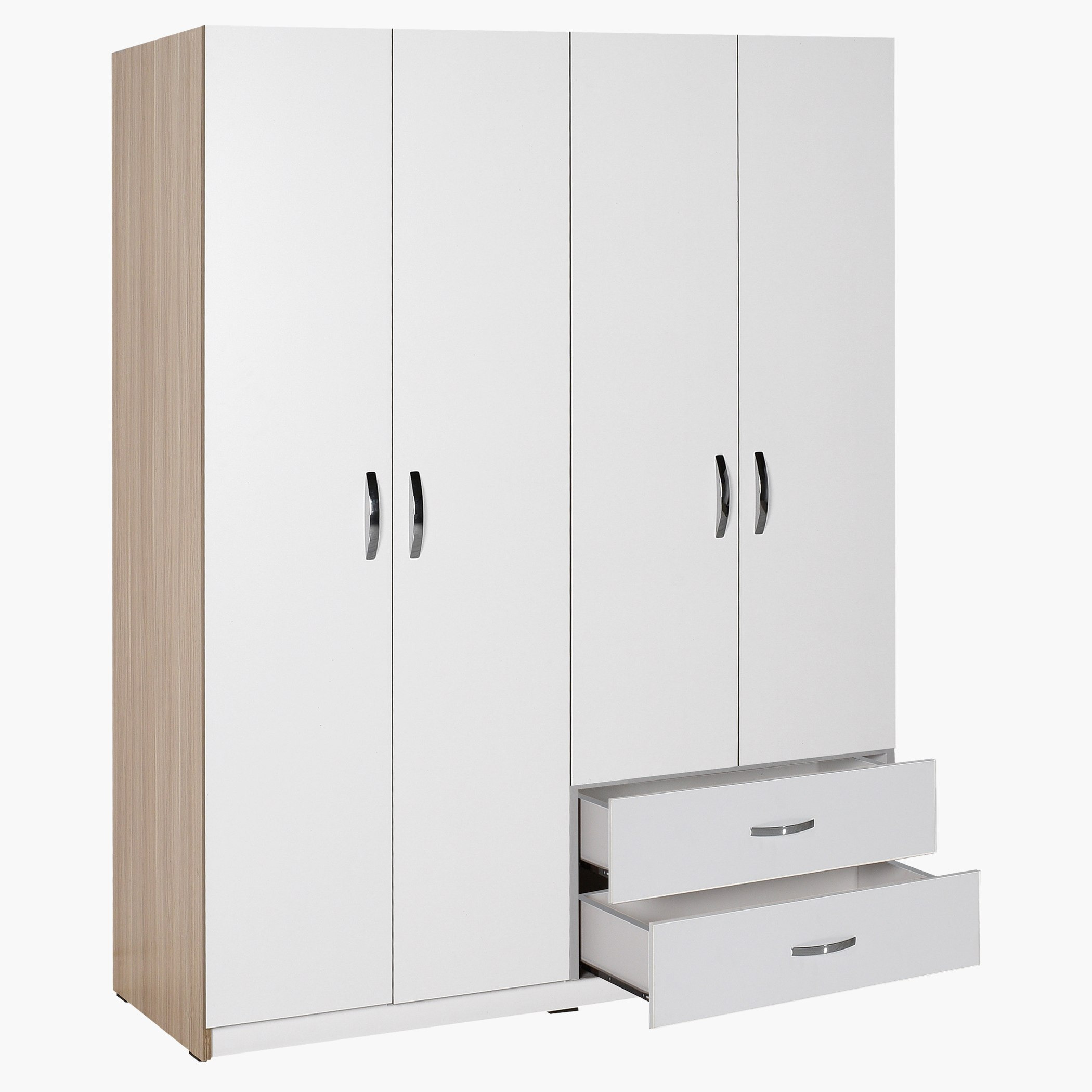 خزانة ملابس 4 أبواب مع درجين - بودروم من موڤو-hbxfurniture-wardrobes-image-3