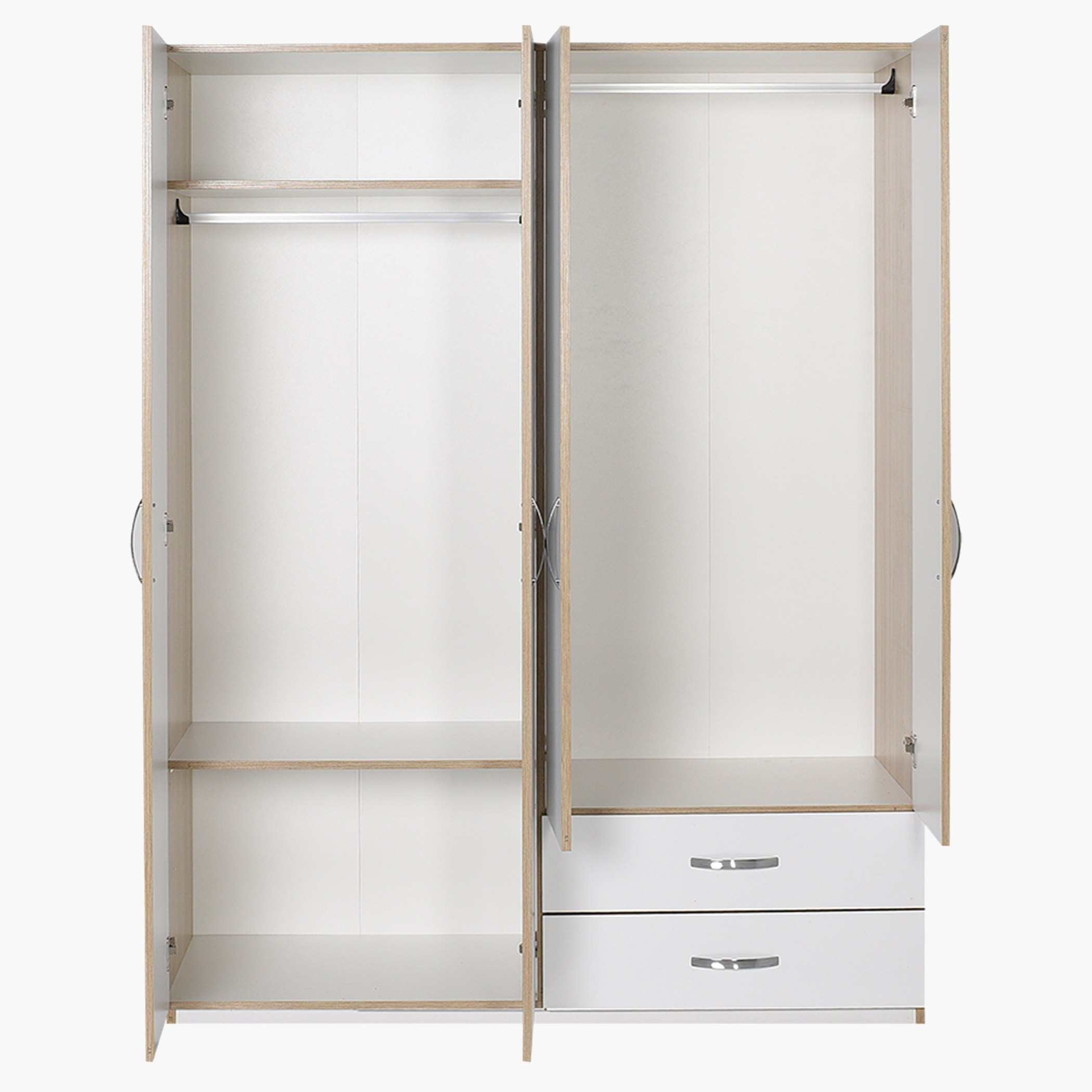 خزانة ملابس 4 أبواب مع درجين - بودروم من موڤو-hbxfurniture-wardrobes-image-4