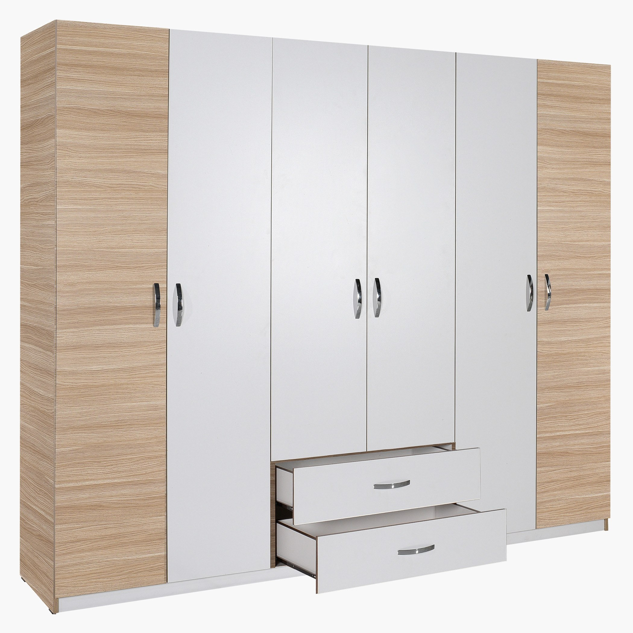 خزانة ملابس 6 أبواب مع درجين - بودروم من موڤو-hbxfurniture-wardrobes-image-3