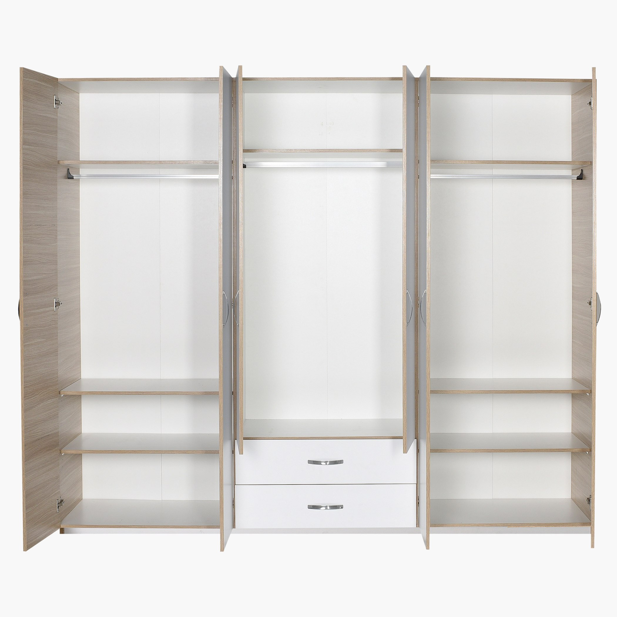 خزانة ملابس 6 أبواب مع درجين - بودروم من موڤو-hbxfurniture-wardrobes-image-4