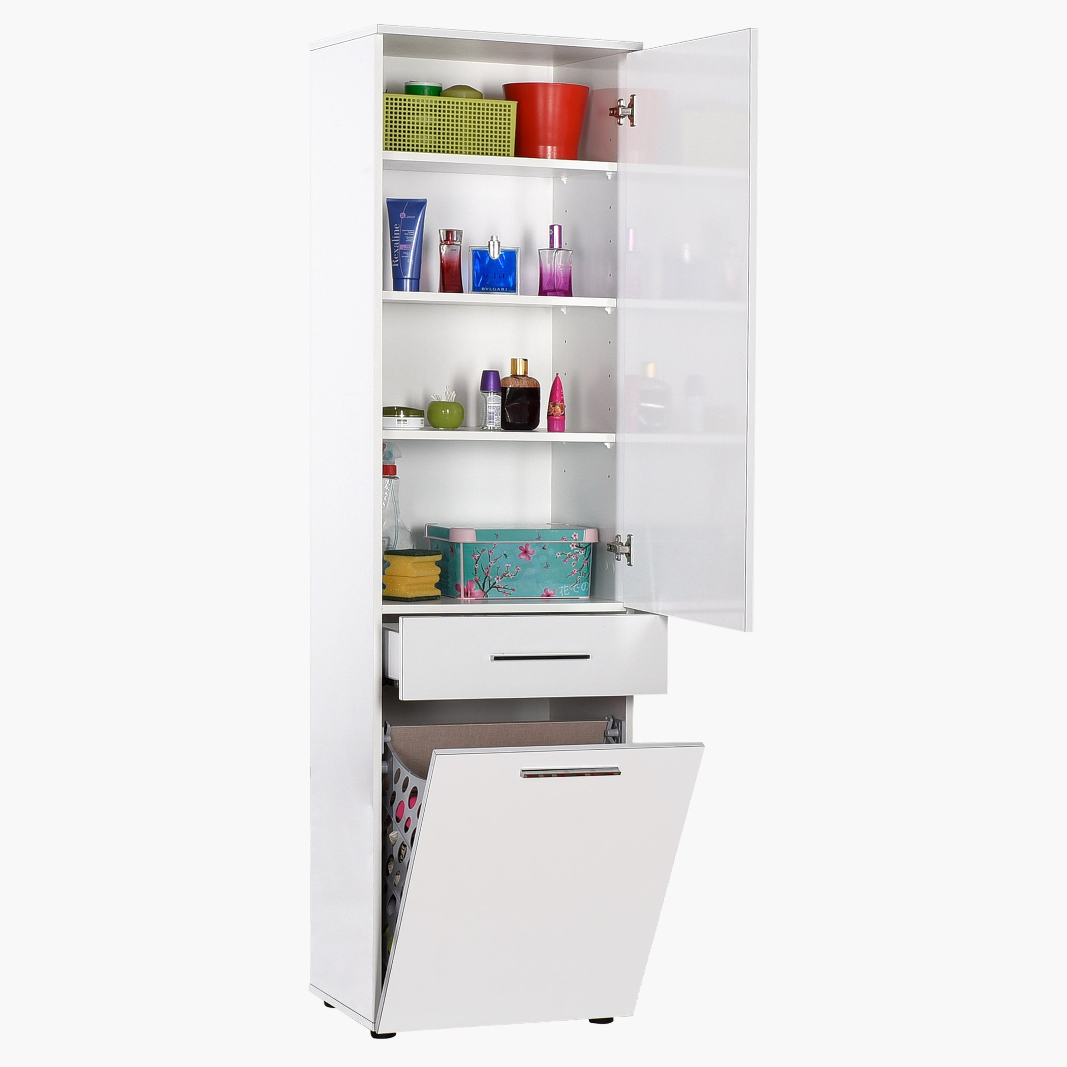 دولاب غسيل بباب ودرج مع سلّة غسيل من دايموند-hbxbedroom-bedroomaccessories-bedroomstorage-image-6