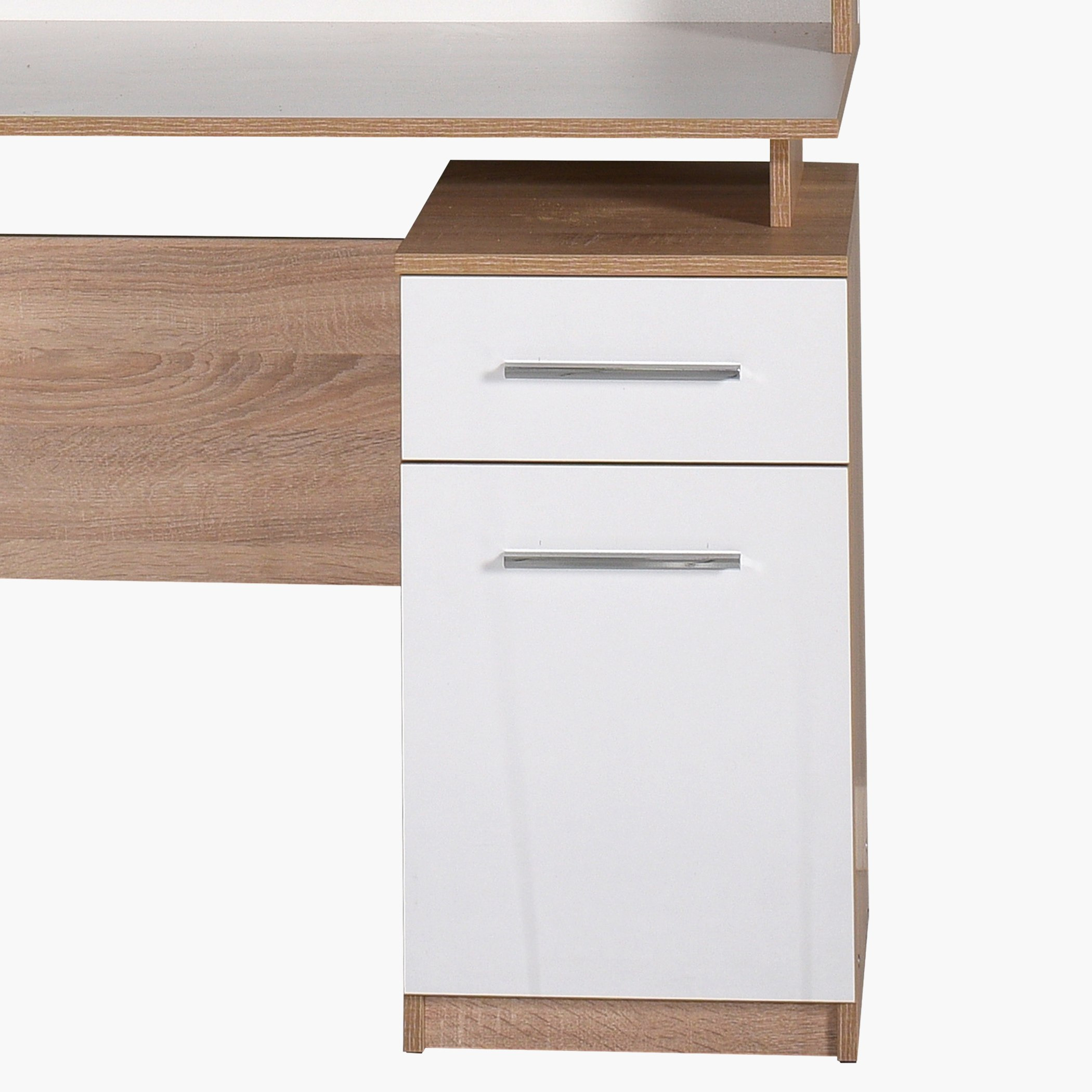 مكتب دراسة مع خزانة برف ودرج من بلس-hbxfurniture-office-desks-image-3
