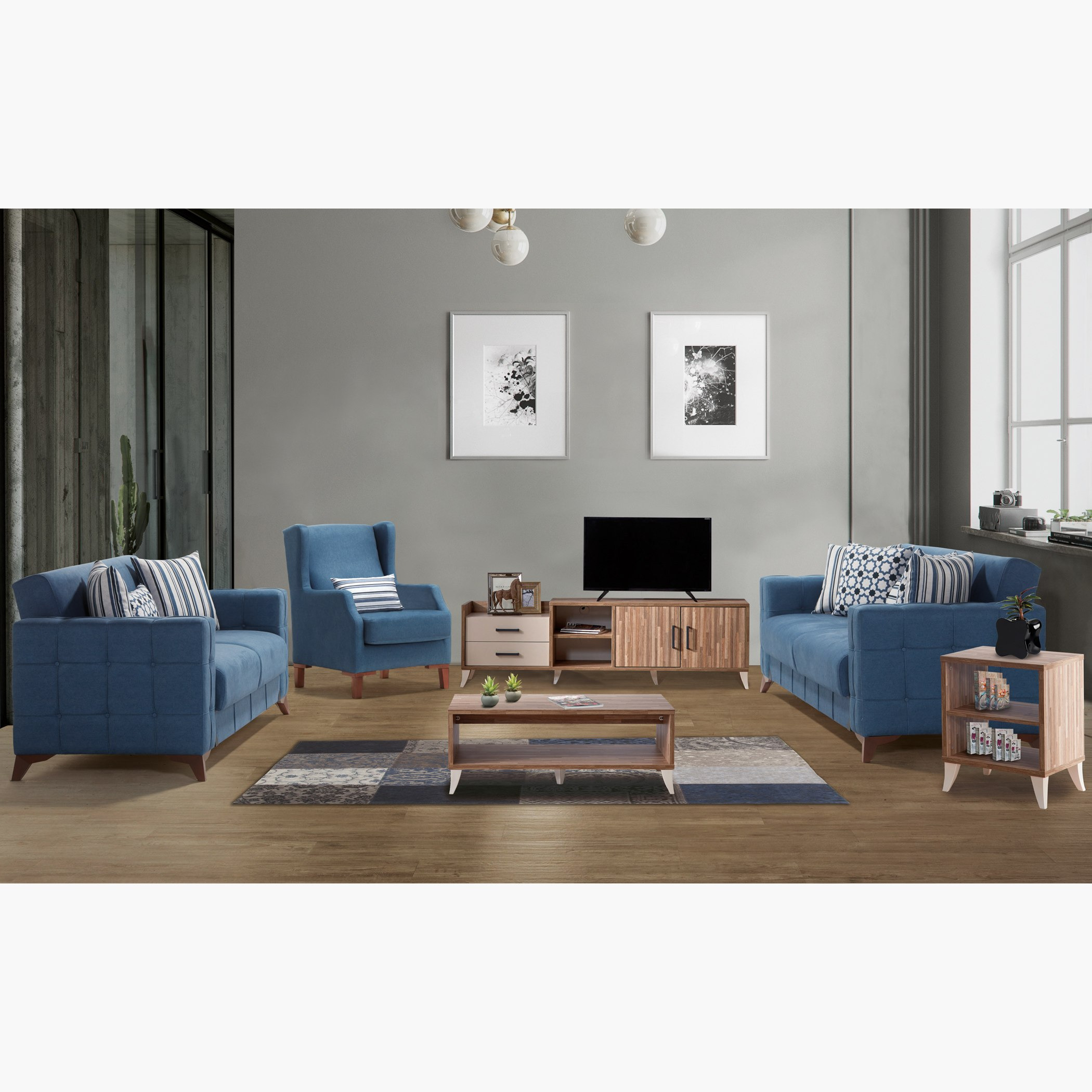 كنبة سرير مقعدين مع وسائد من المغرب-hbxlivingroom-sofasandarmchairs-sofas-image-9