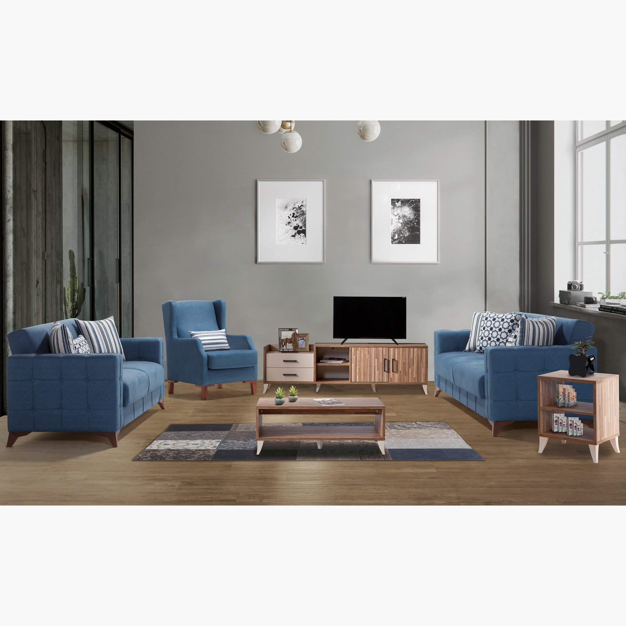 كنبة سرير 3 مقاعد مع وسائد بطبعات من المغرب-hbxlivingroom-sofasandarmchairs-sofas-image-12