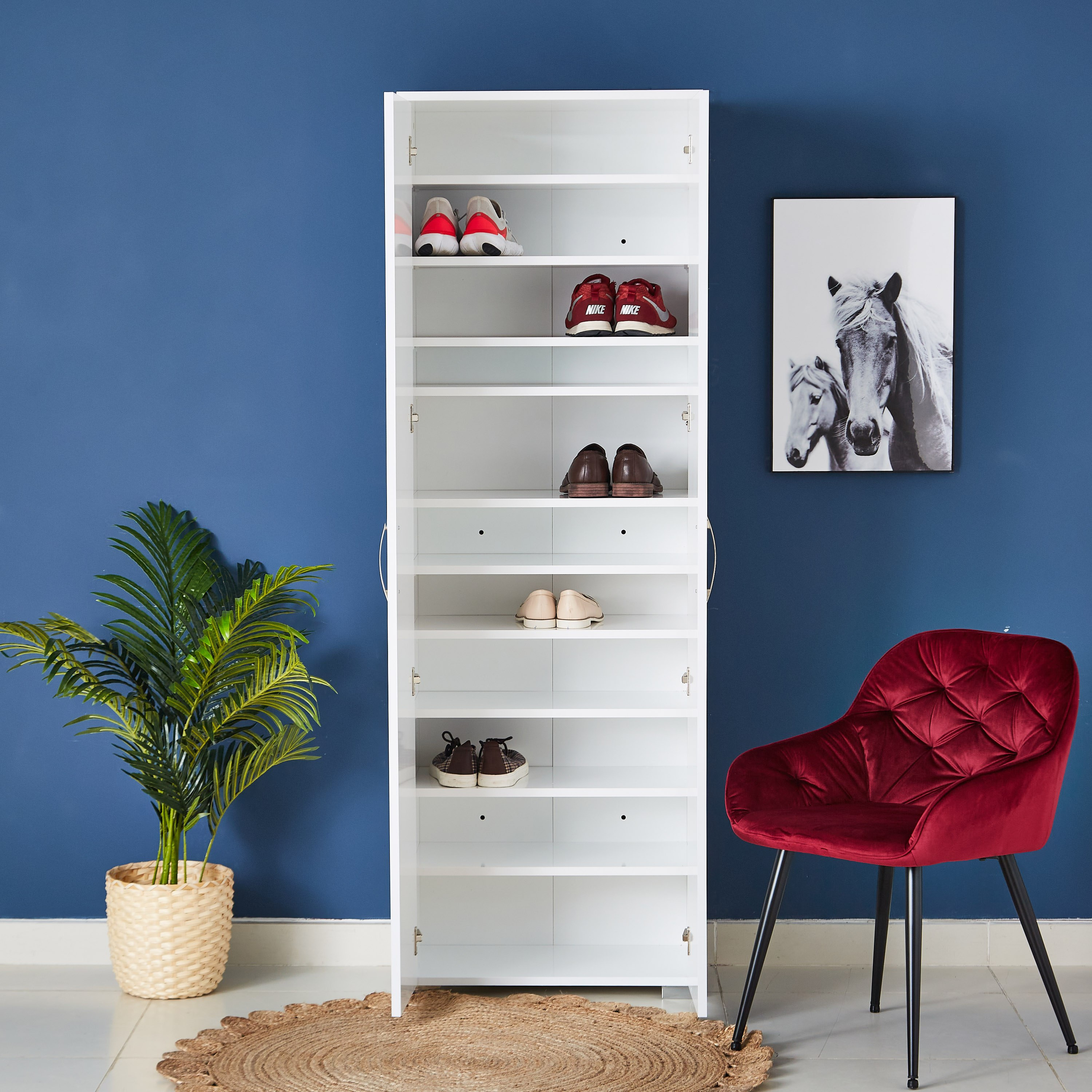 خزانة أحذية طويلة لـ33 زوج ببابين من سافانا-hbxbedroom-shoecabinetsandracks-image-3