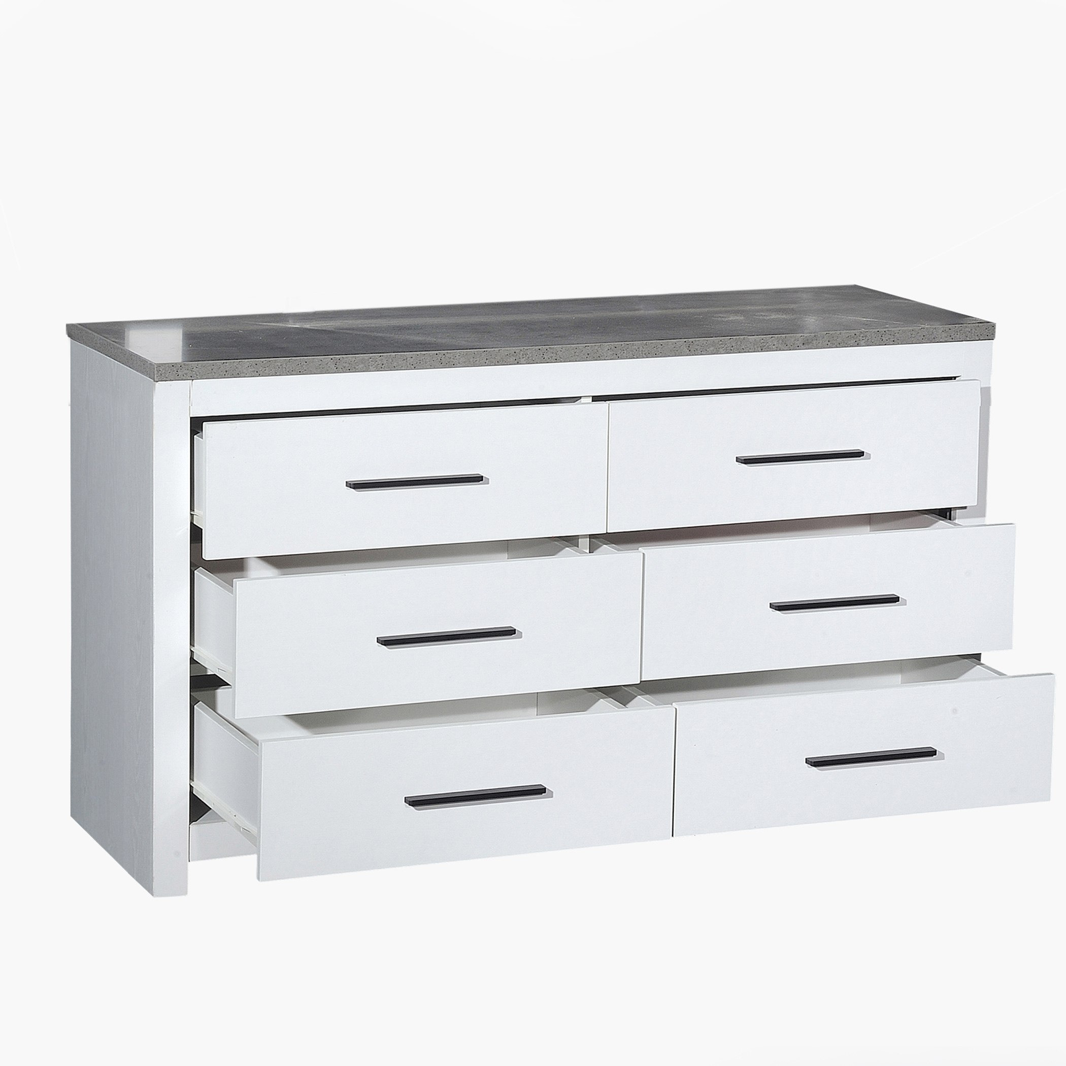 طاولة تزيين ماستر 6 أدراج دون مرآة من سيدني-hbxfurniture-bedroom-dressersandmirrors-image-4