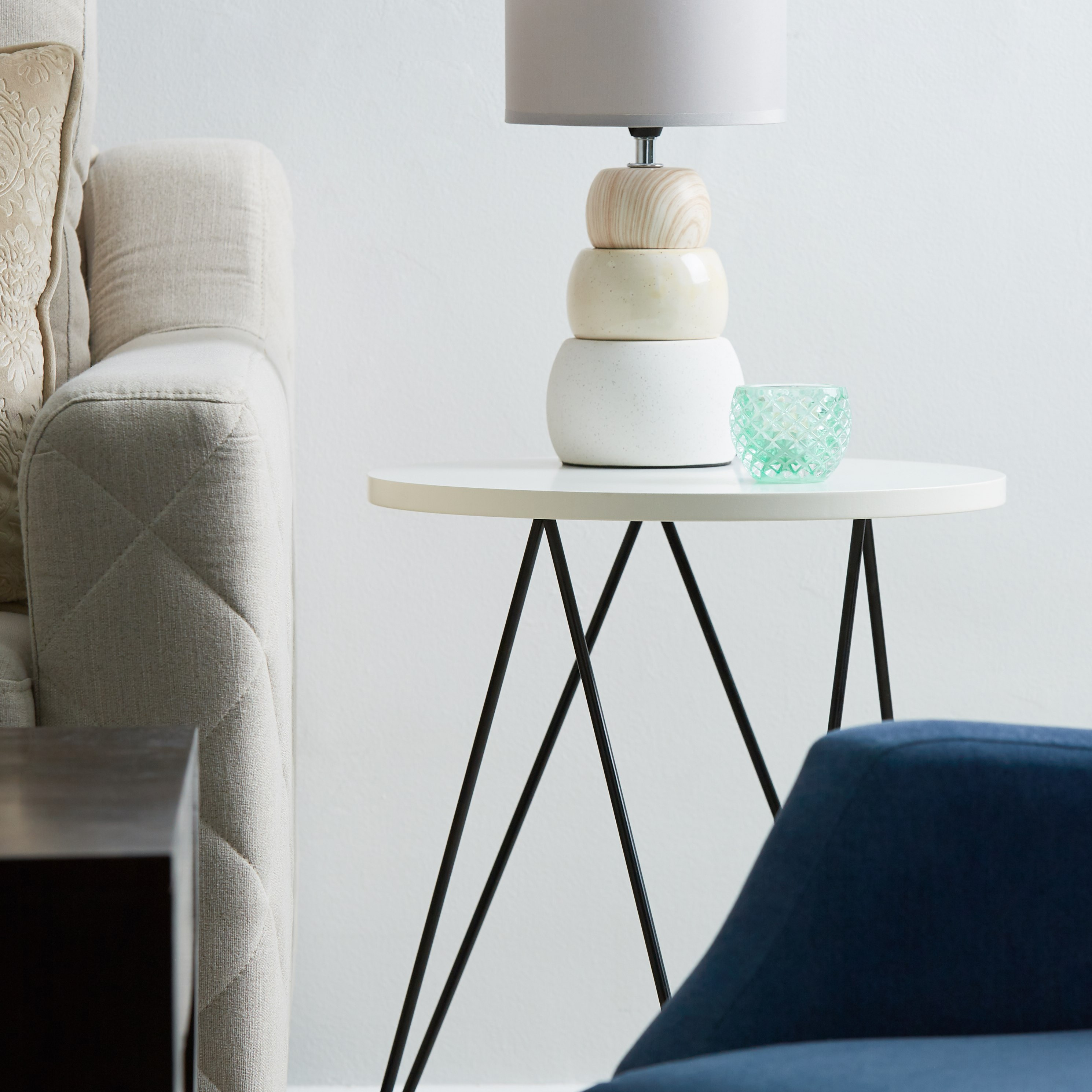 حامل شموع صغيرة زجاجي بارز الملمس-hbxlivingroom-decorandaccessories-candleholders-image-3