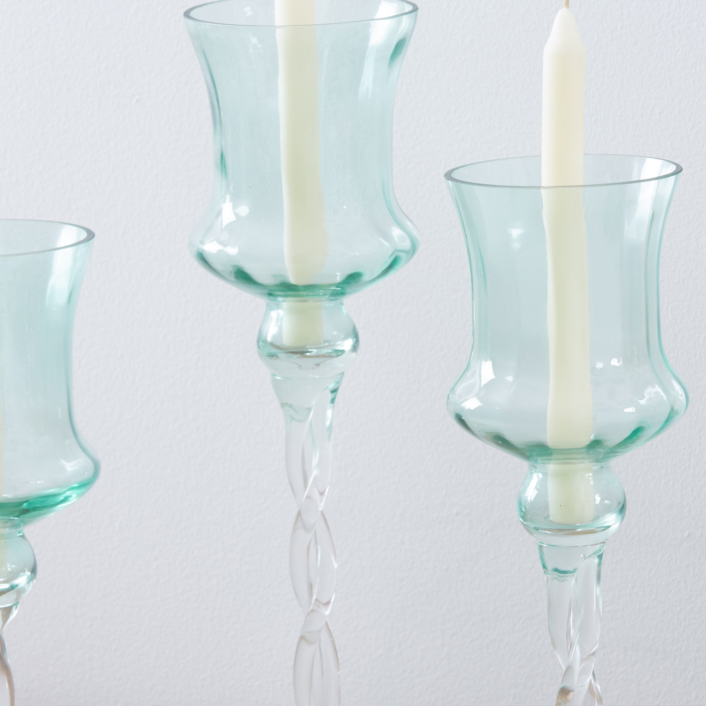 Vintage Glass Candle Holder - Set of 3-hbxlivingroom-decorandaccessories-candleholders-image-2