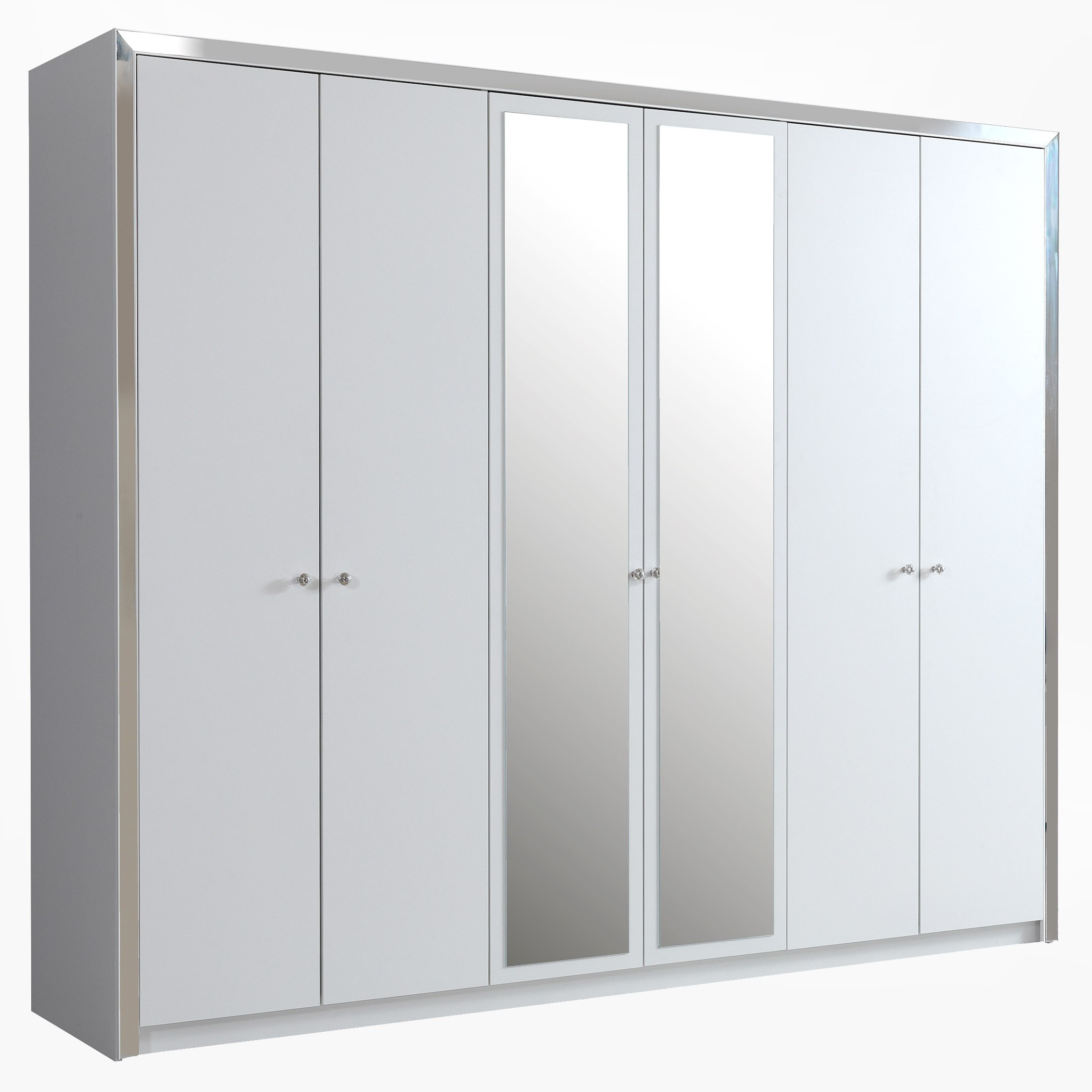 خزانة ملابس بـ6 أبواب مع مرآة من هيلاري-hbxfurniture-wardrobes-image-1
