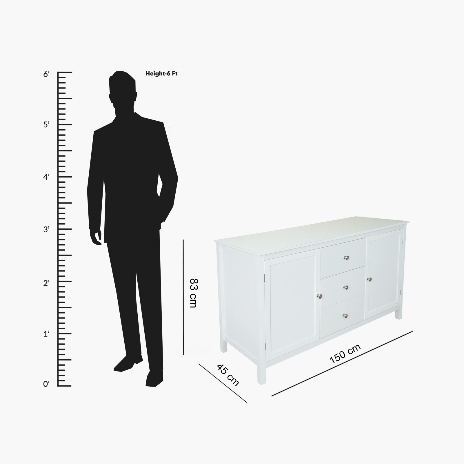 Montoya 2-Door 3-Drawer Sideboard-hbxfurniture-diningroom-buffetsandsideboards-image-5