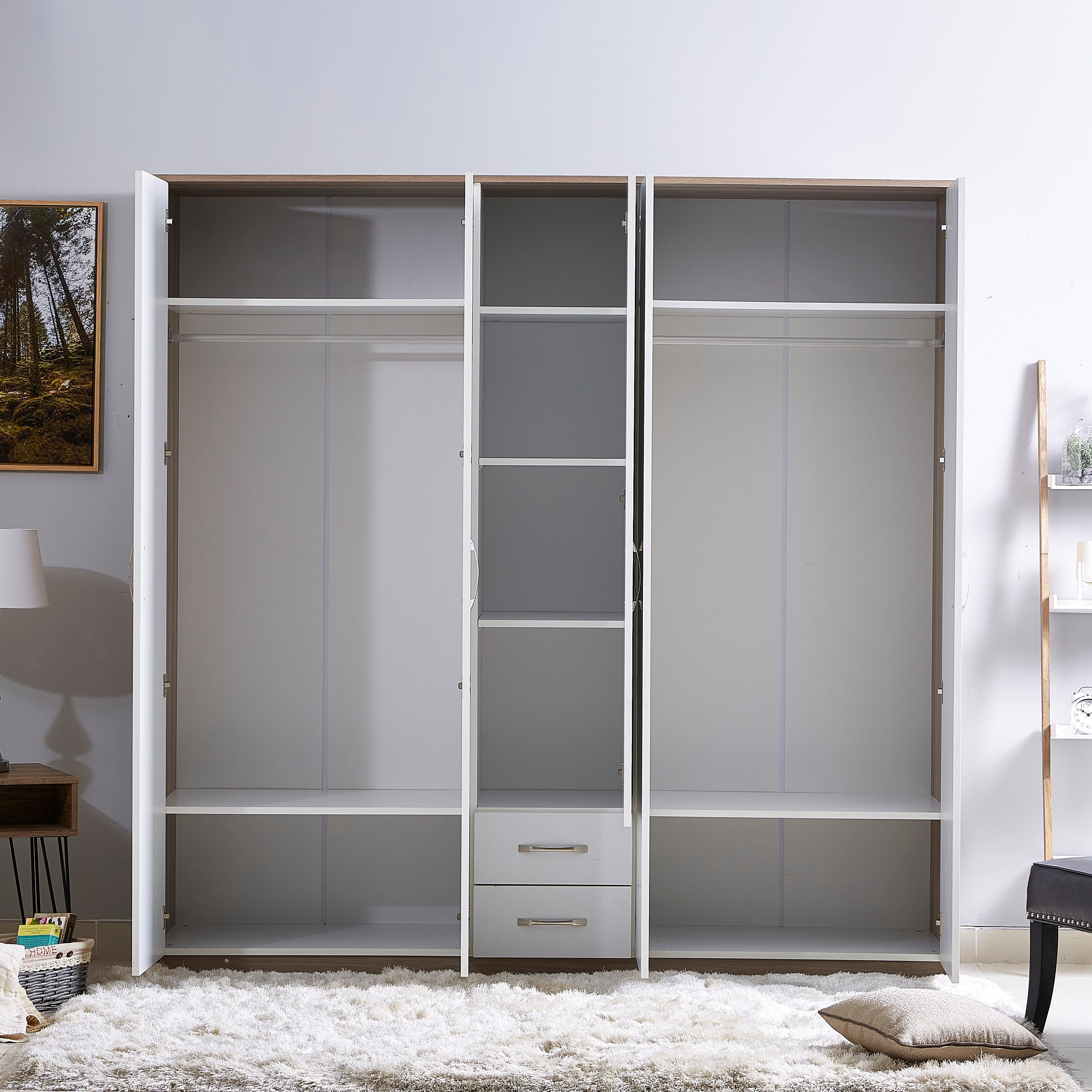 خزانة ملابس بـ5 أبواب مع مرآة لارا-hbxfurniture-wardrobes-image-2