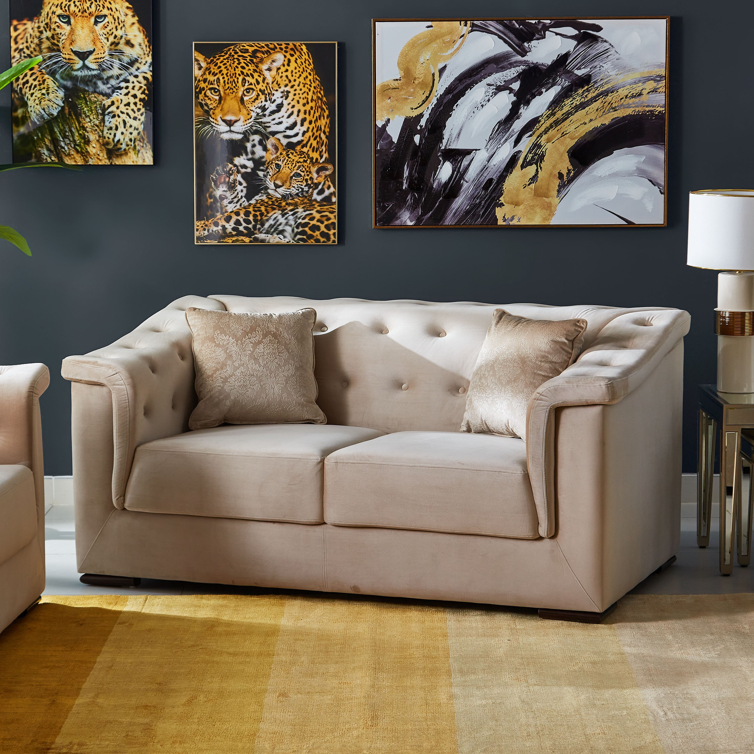كنبة مخملية مقعدين مع وسائد من سندريلا-hbxlivingroom-sofasandarmchairs-sofas-image-2