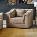 Cinderella 1-Seater Velvet Sofa with Cushion-Armchairs-thumbnail-1