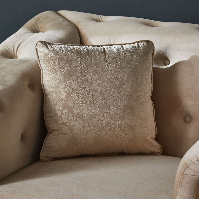 Cinderella 1-Seater Velvet Sofa with Cushion-Armchairs-image-2