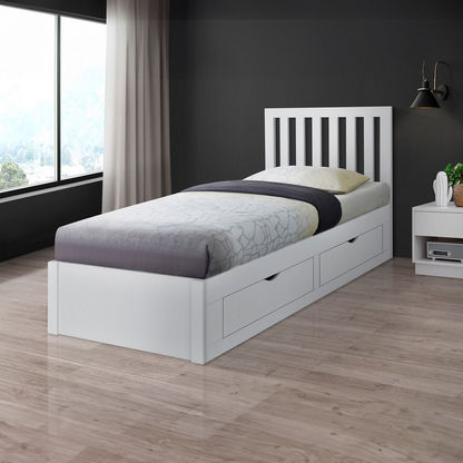 Patara Single Bed with 4-Drawers - 90x200 cms